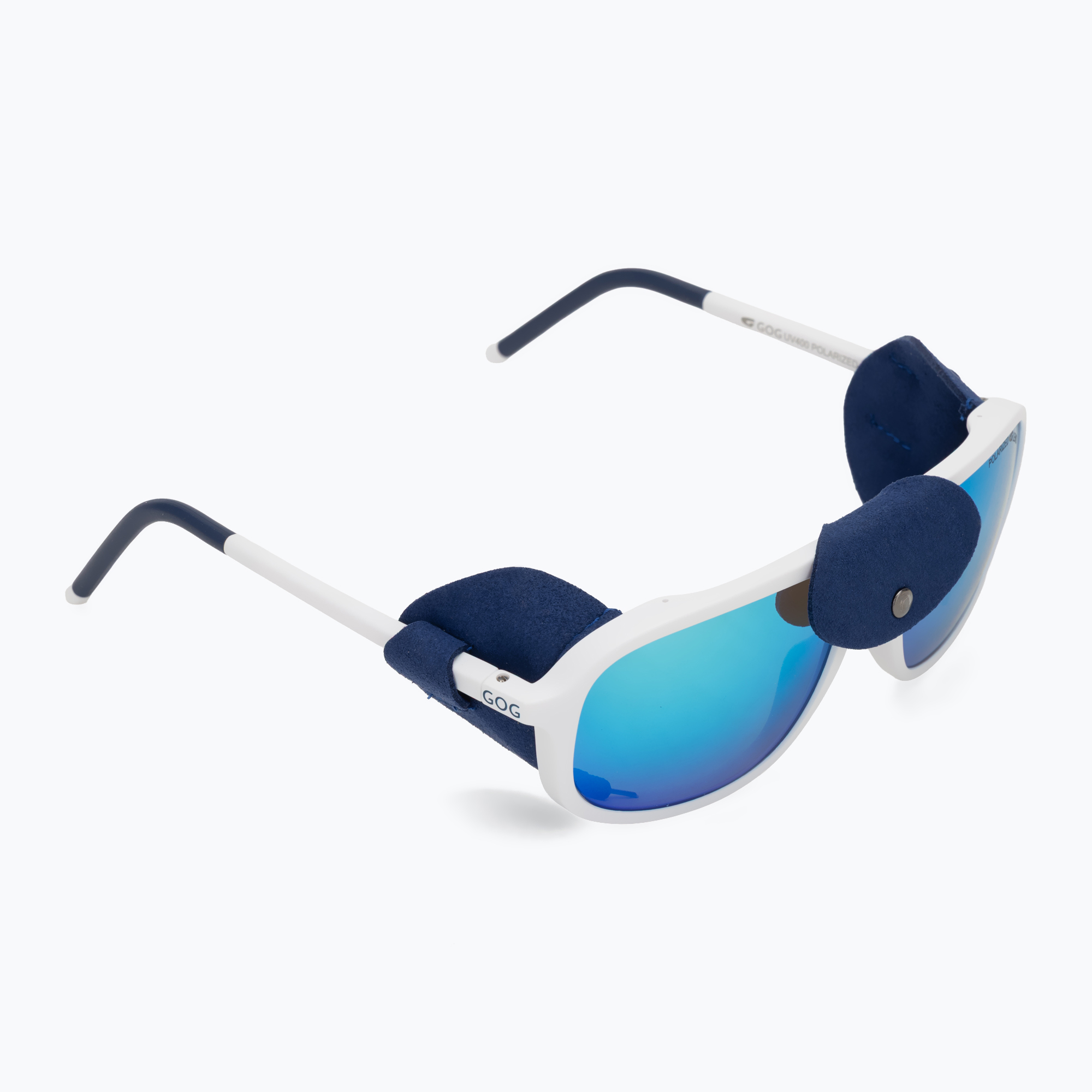 Okulary przeciwsłoneczne GOG Everest matt white/navy blue 