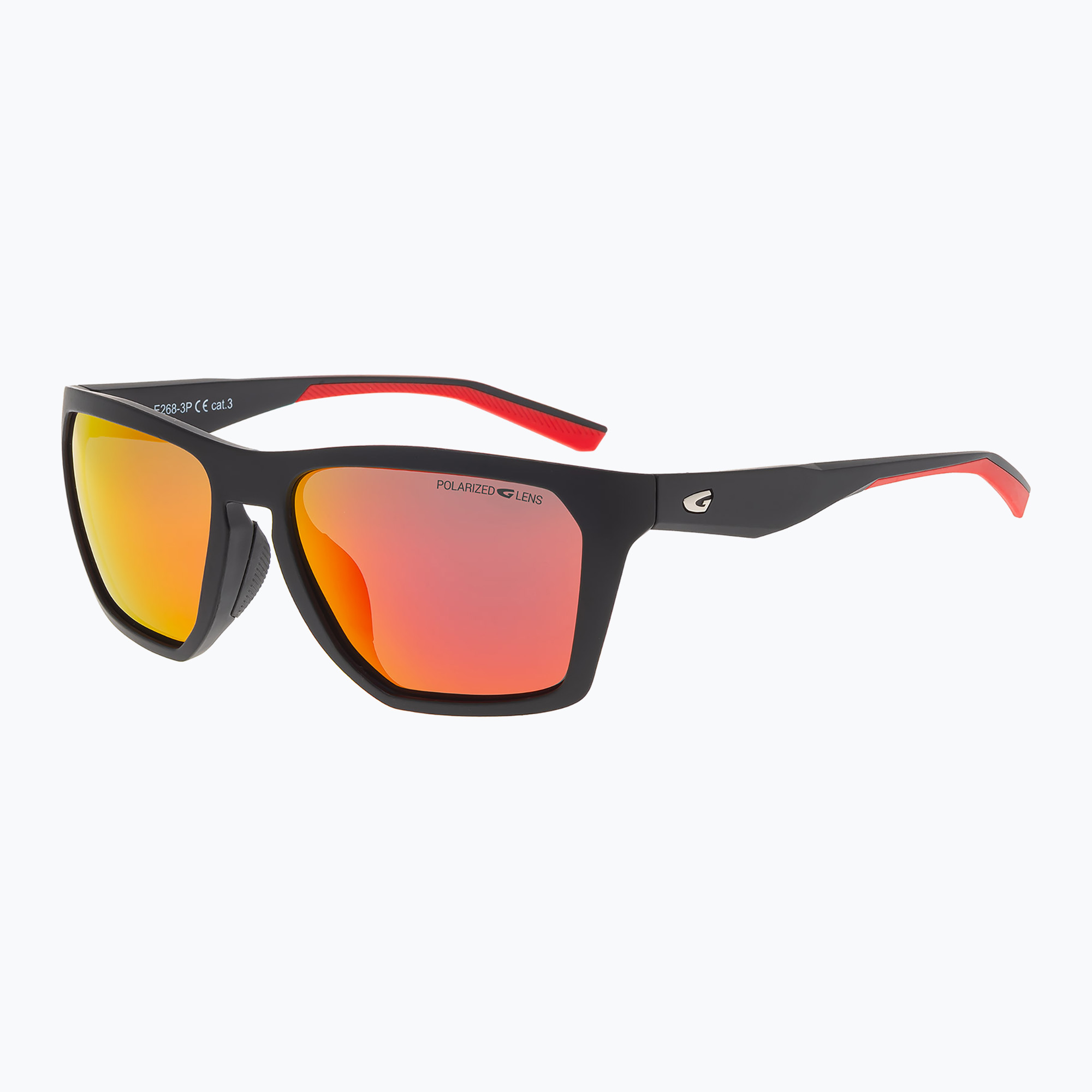 Okulary przeciwsłoneczne GOG Altiplano matt black/red/reflex black red 
