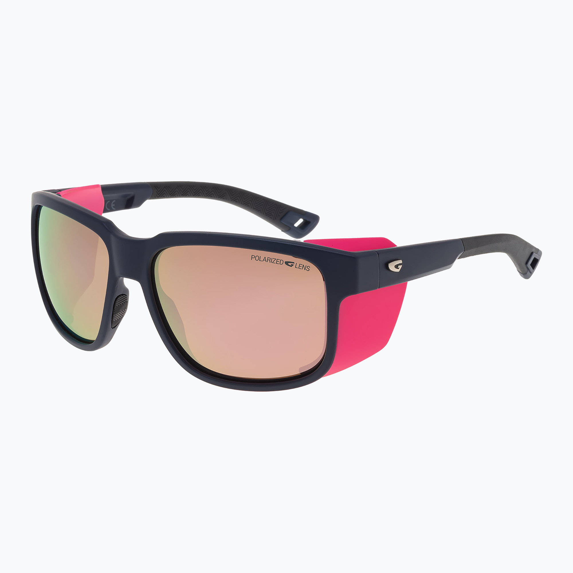 Okulary przeciwsłoneczne GOG Makalu matt navy blue/pink/reflex pink 