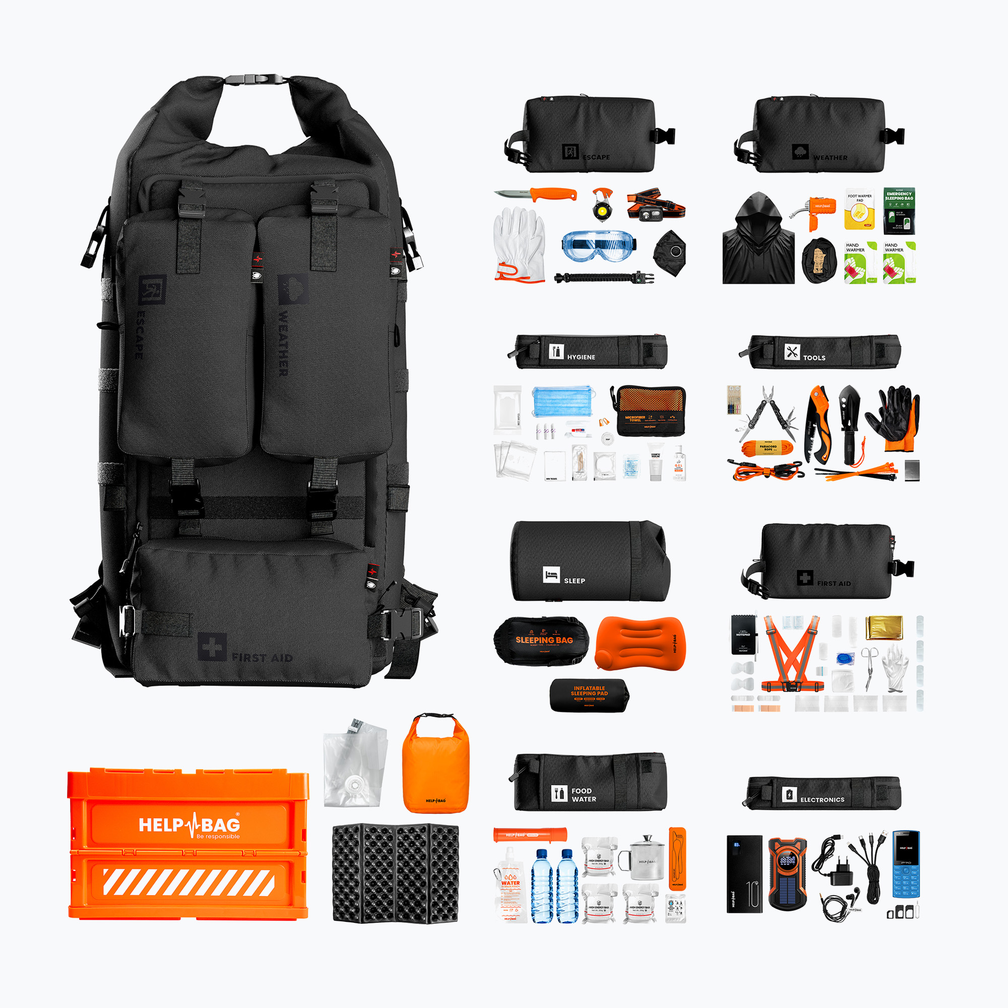 Plecak ewakuacyjny Help Bag Max Pro 5.0 35 l shadow black 