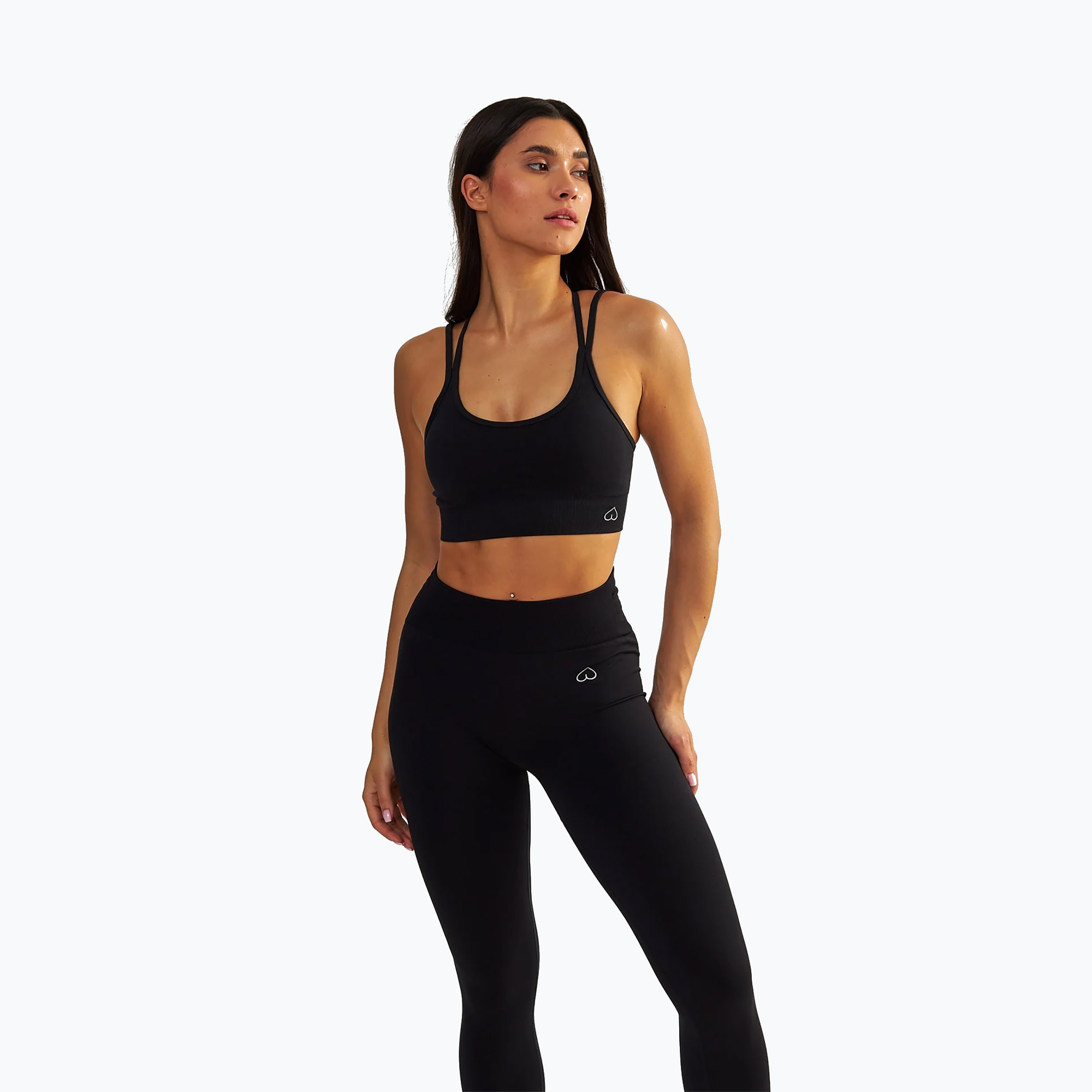 Top treningowy damski BeShaped Shape Up light black 