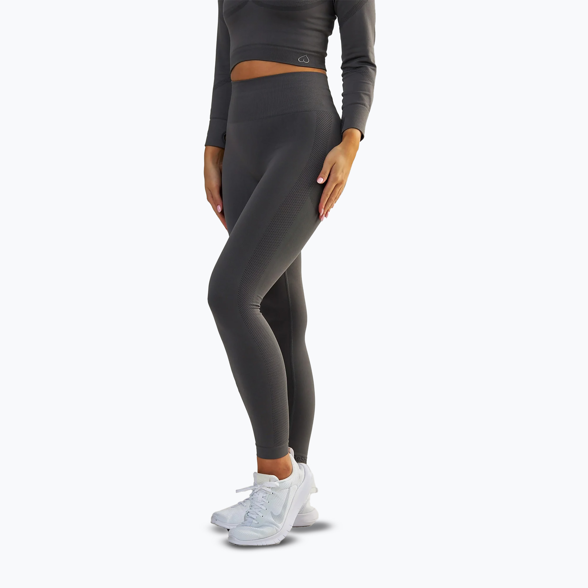 Legginsy treningowe damskie BeShaped Power Up! grey 