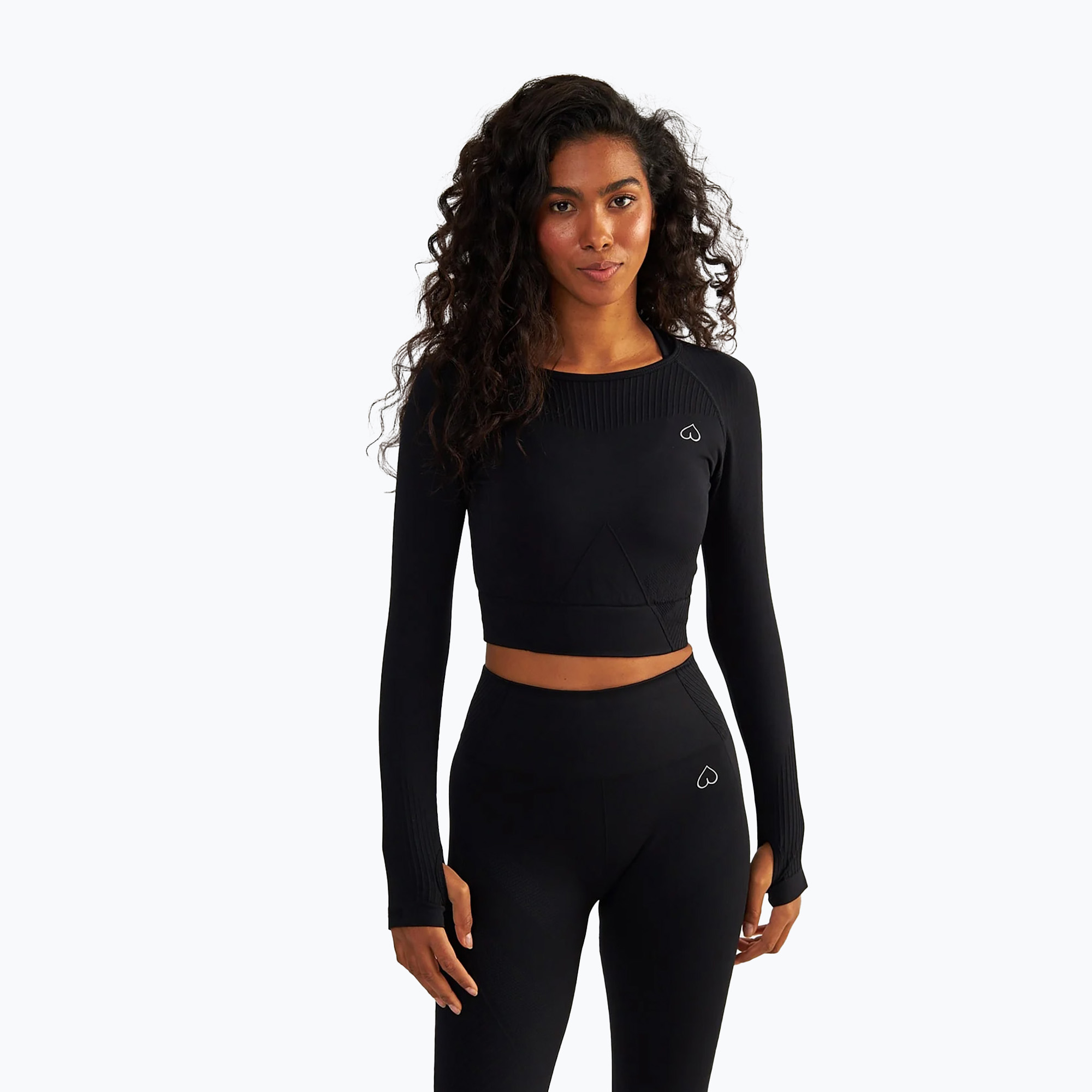 Top treningowy longsleeve damski BeShaped Femme Force black 