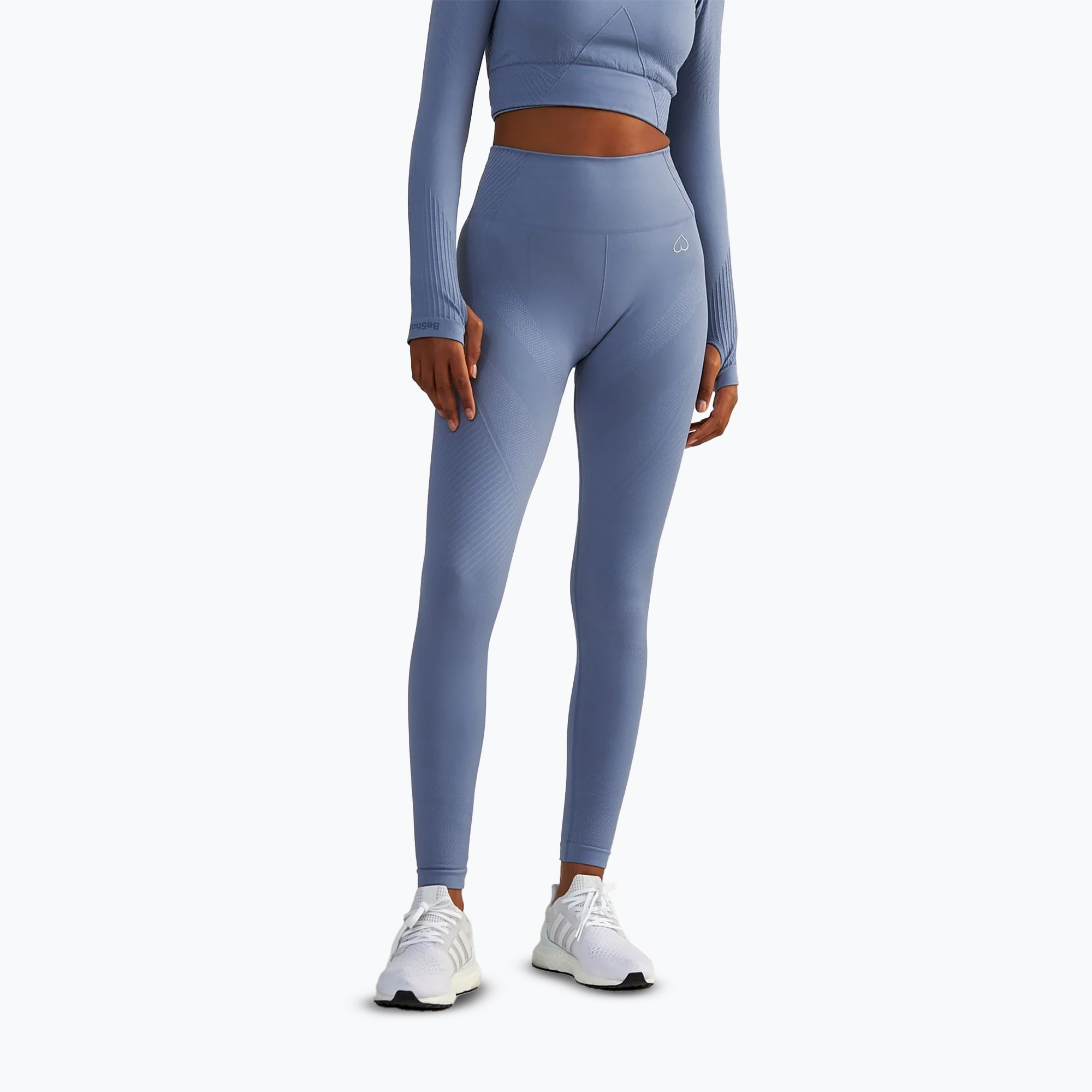 Legginsy treningowe damskie BeShaped Femme Force light blue 