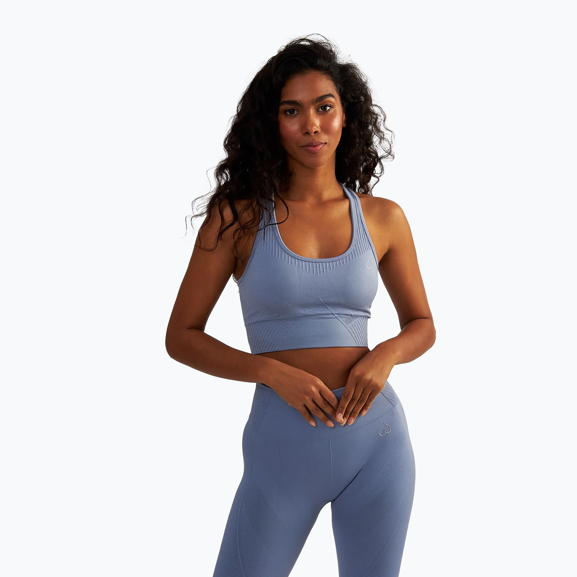 Top treningowy damski BeShaped Femme Force light blue 