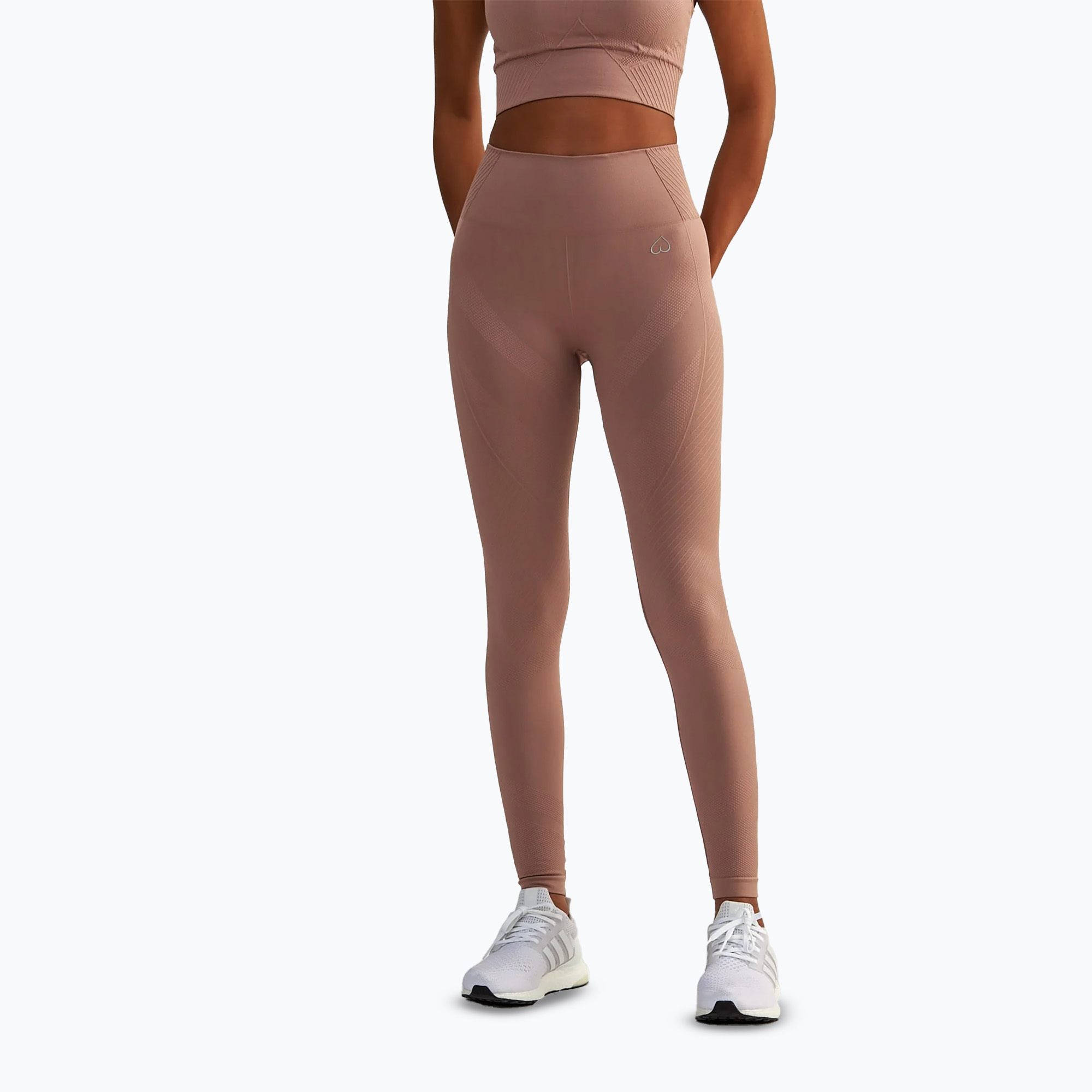 Legginsy treningowe damskie BeShaped Femme Force rose-gold 