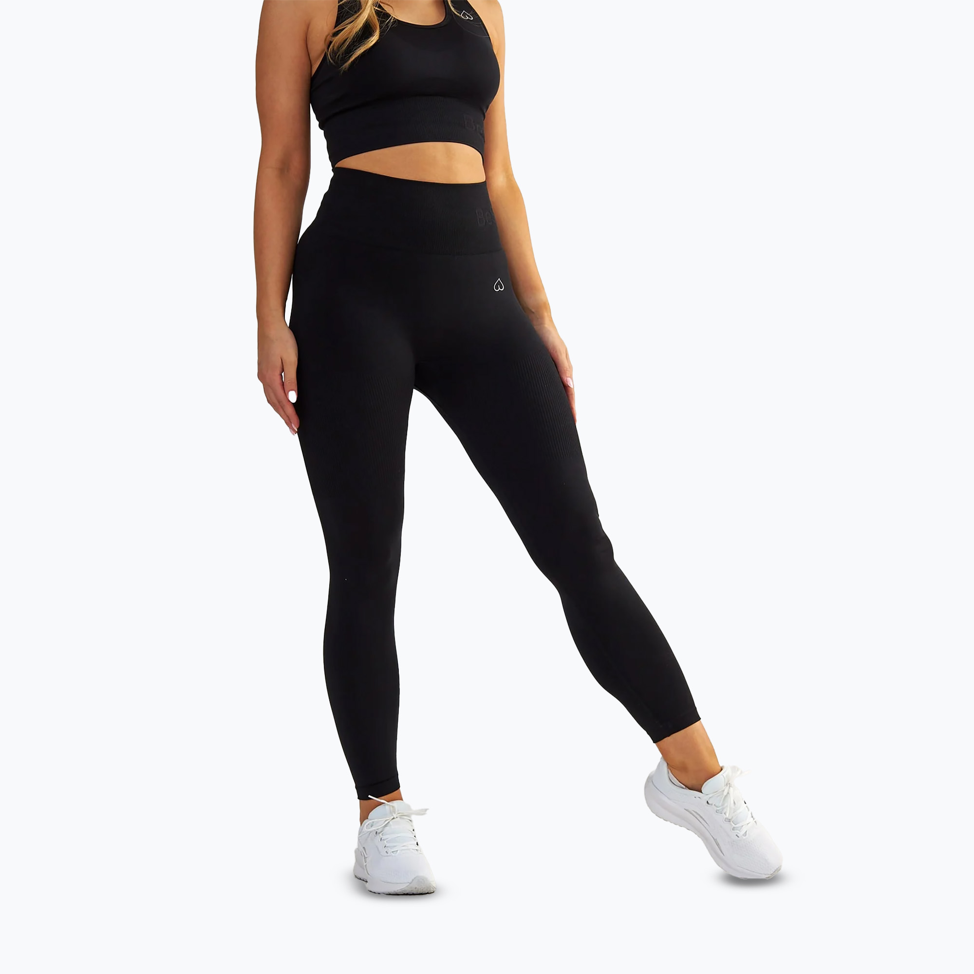 Legginsy treningowe damske BeShaped Body Boost black 