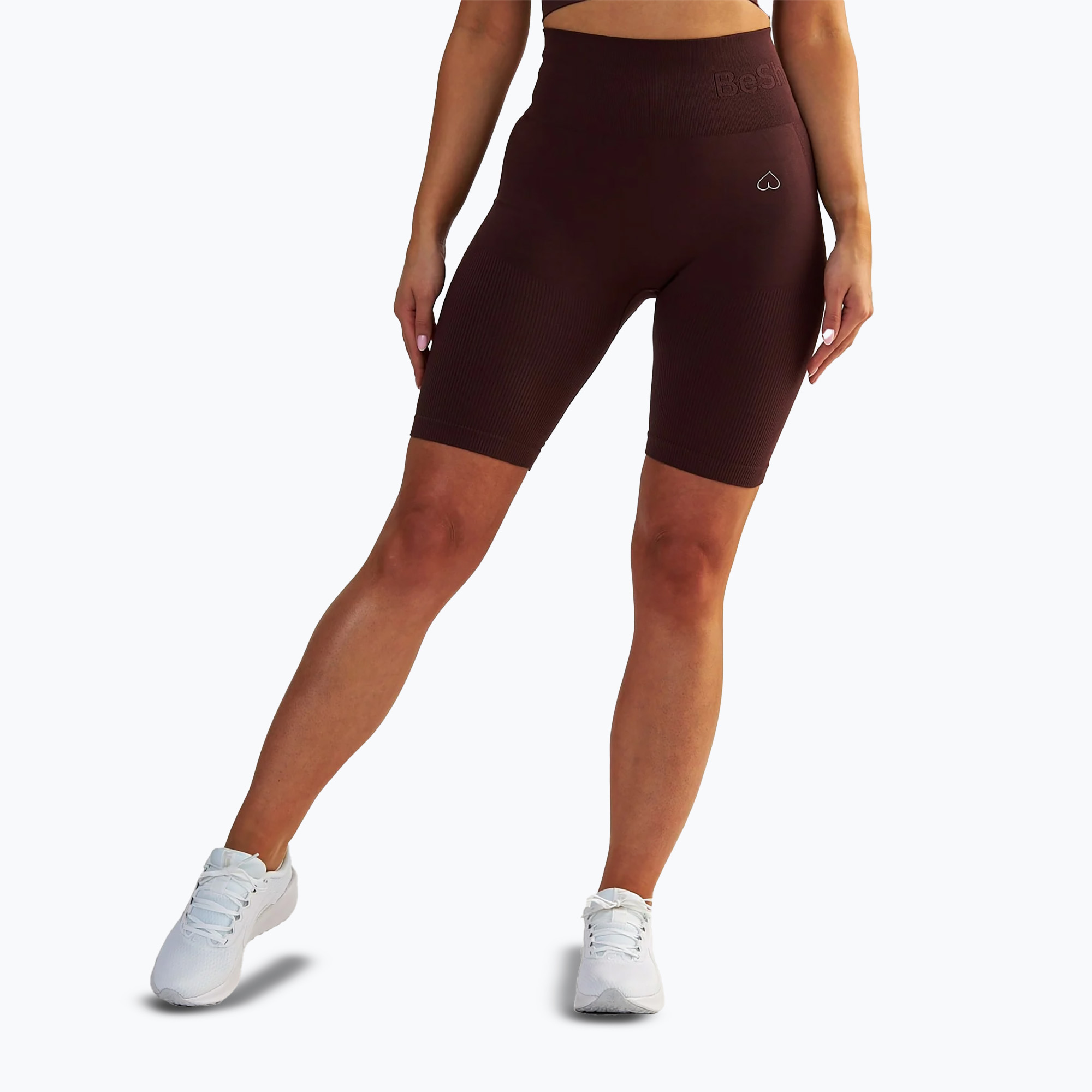 Spodenki treningowe damskie BeShaped Body Boost brown 