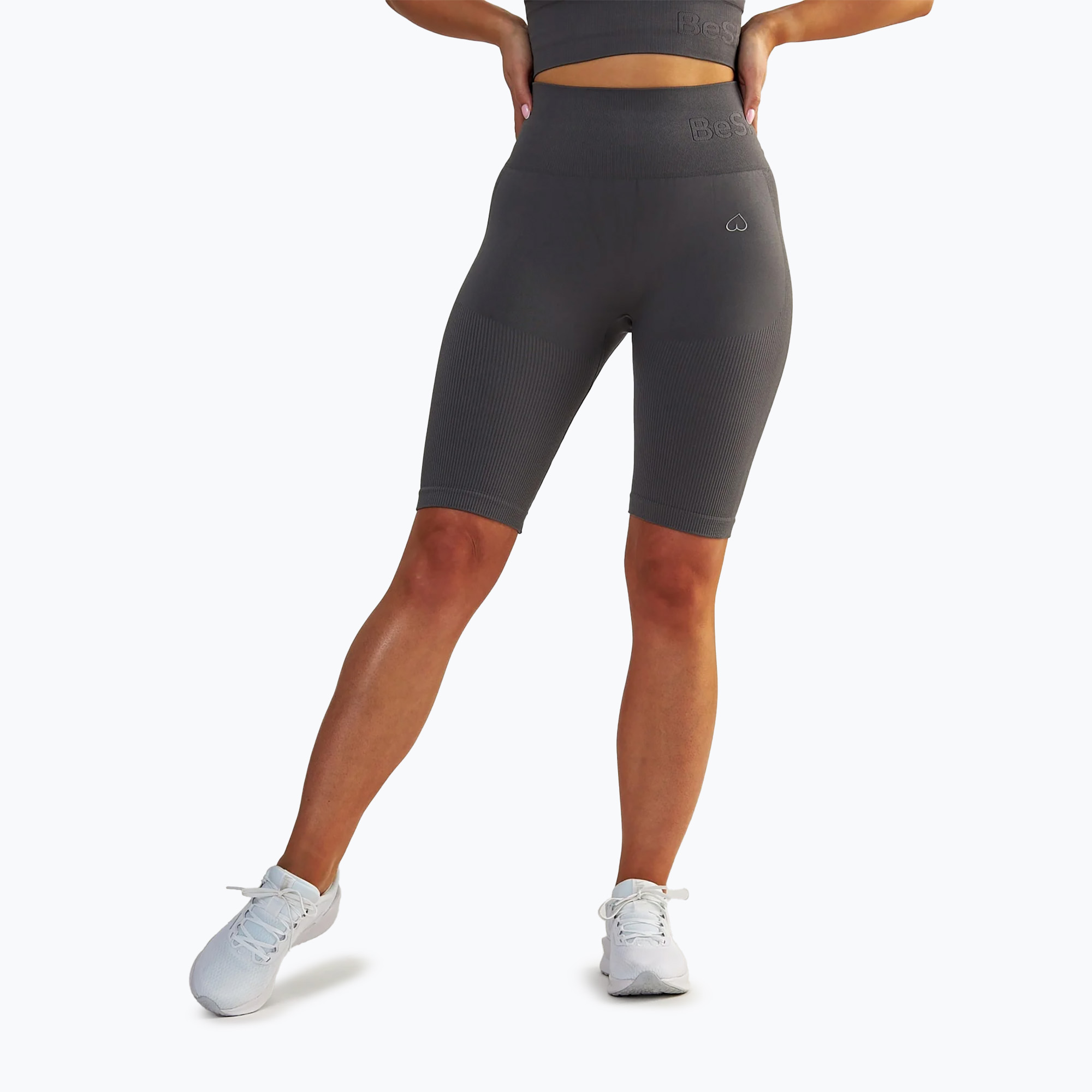 Spodenki treningowe damskie BeShaped Body Boost grey 