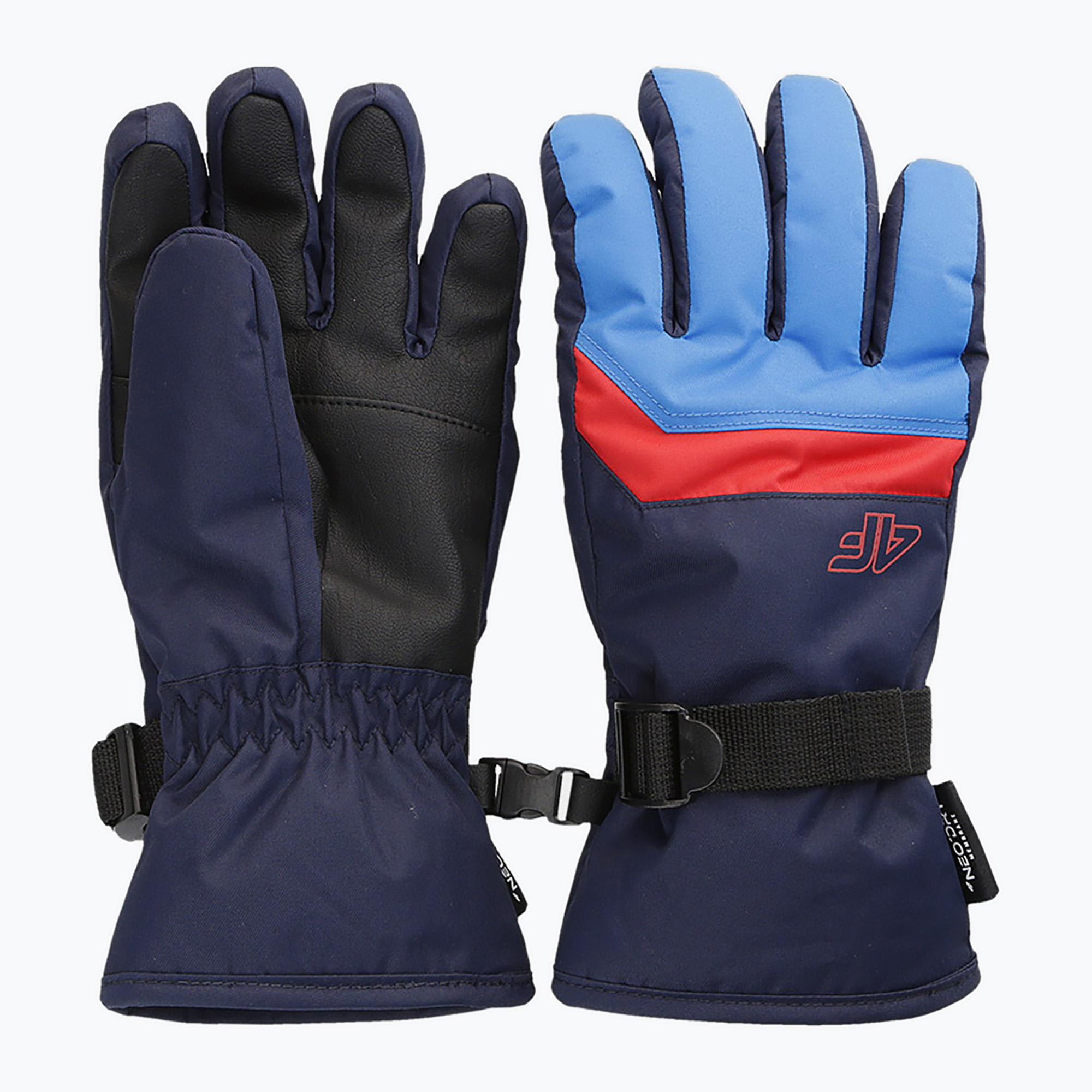 Detské lyžiarske rukavice 4F FNK M129 blue (FNK M129 33S 4FJWAW24AFGLM129)