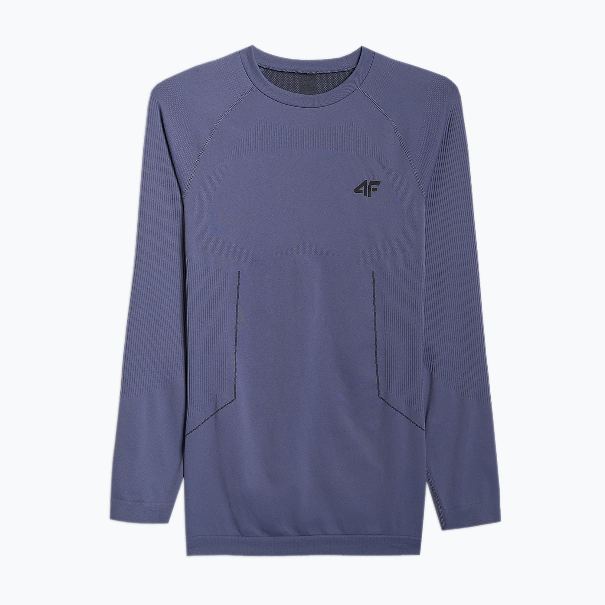 Мъжка термоактивна блуза с дълъг ръкав 4F M233 denim