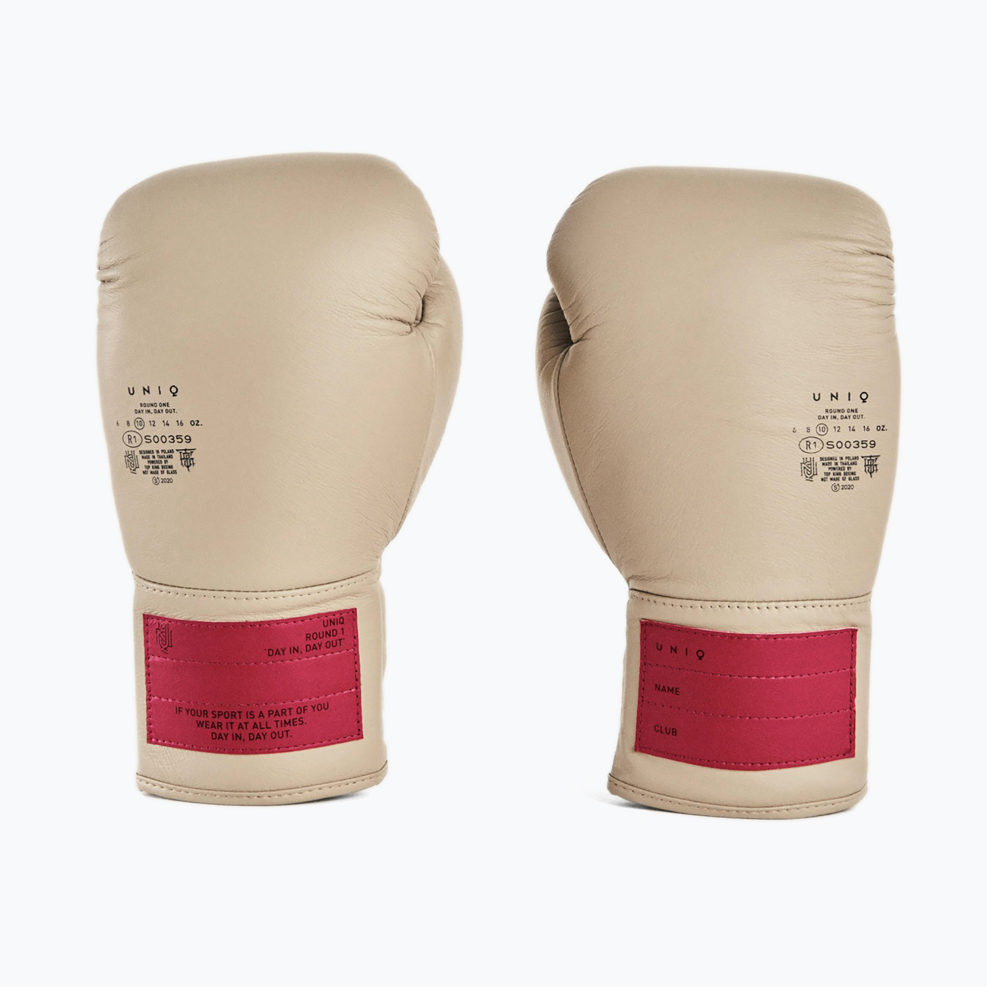 Боксови ръкавици UNIQ Laced Up classic beige