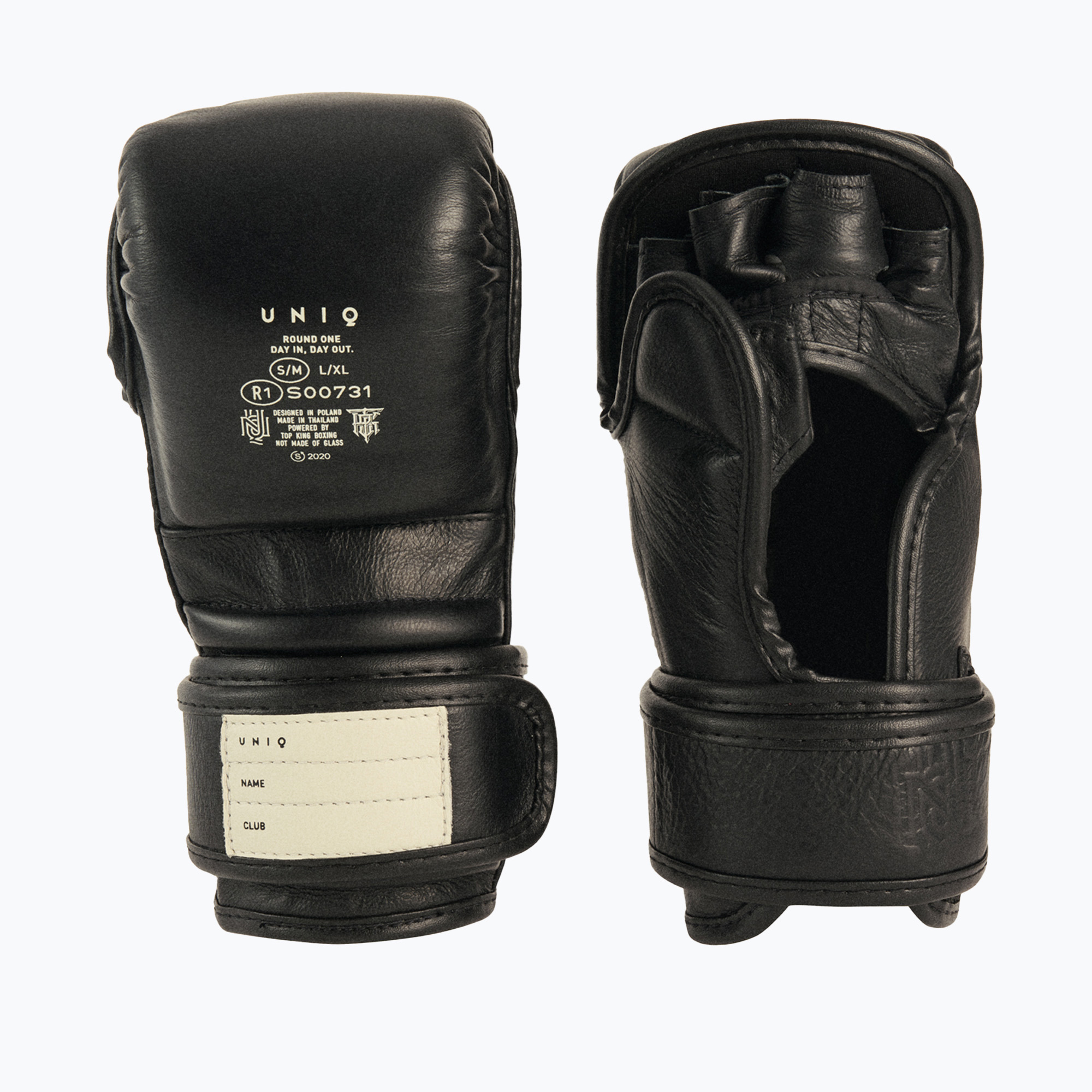Guanti da sparring MMA UNIQ Sparring tecnico nero (S-M) (Sparring UQMMAGLC2-BK)