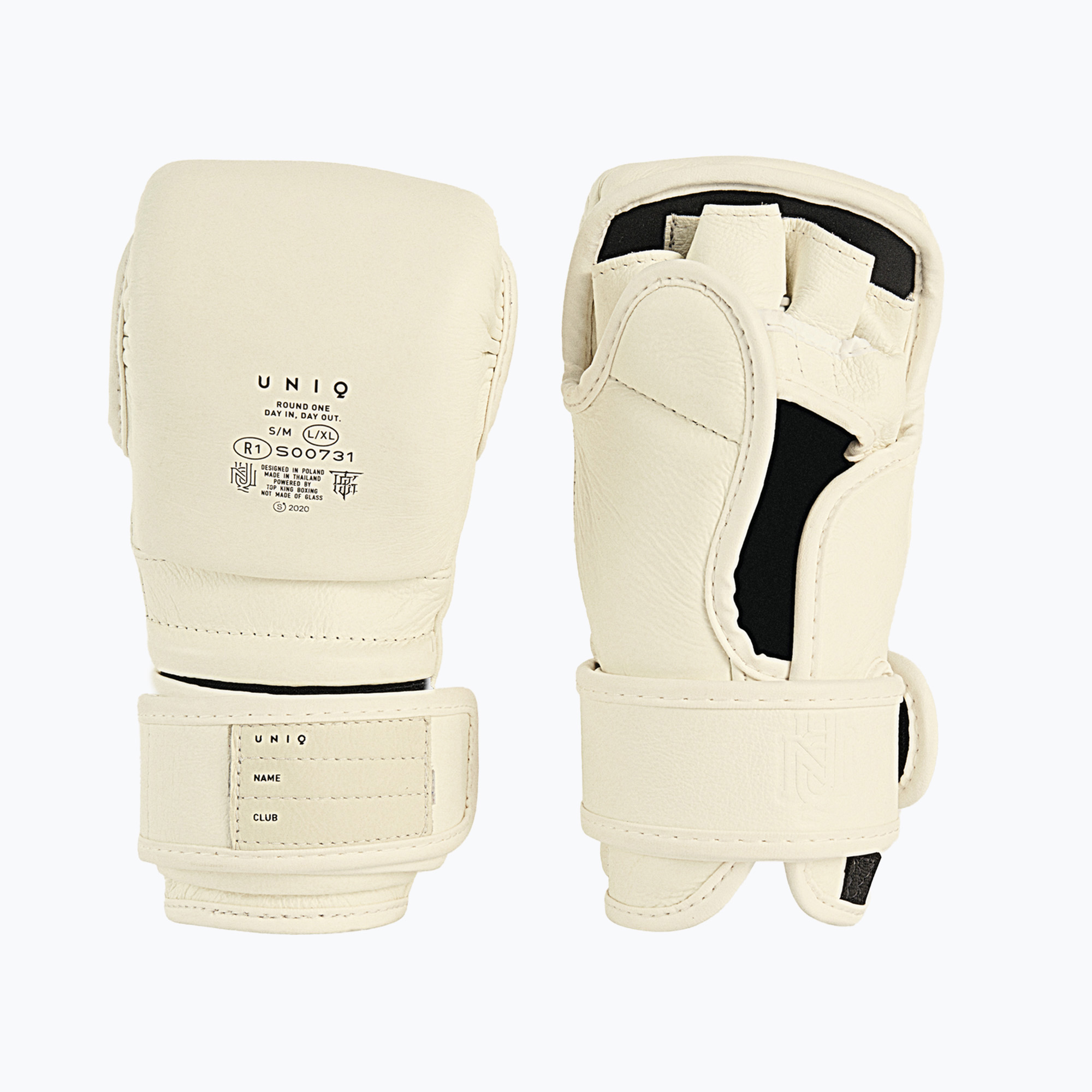 Guanti da sparring MMA UNIQ Sparring tecnico bianco