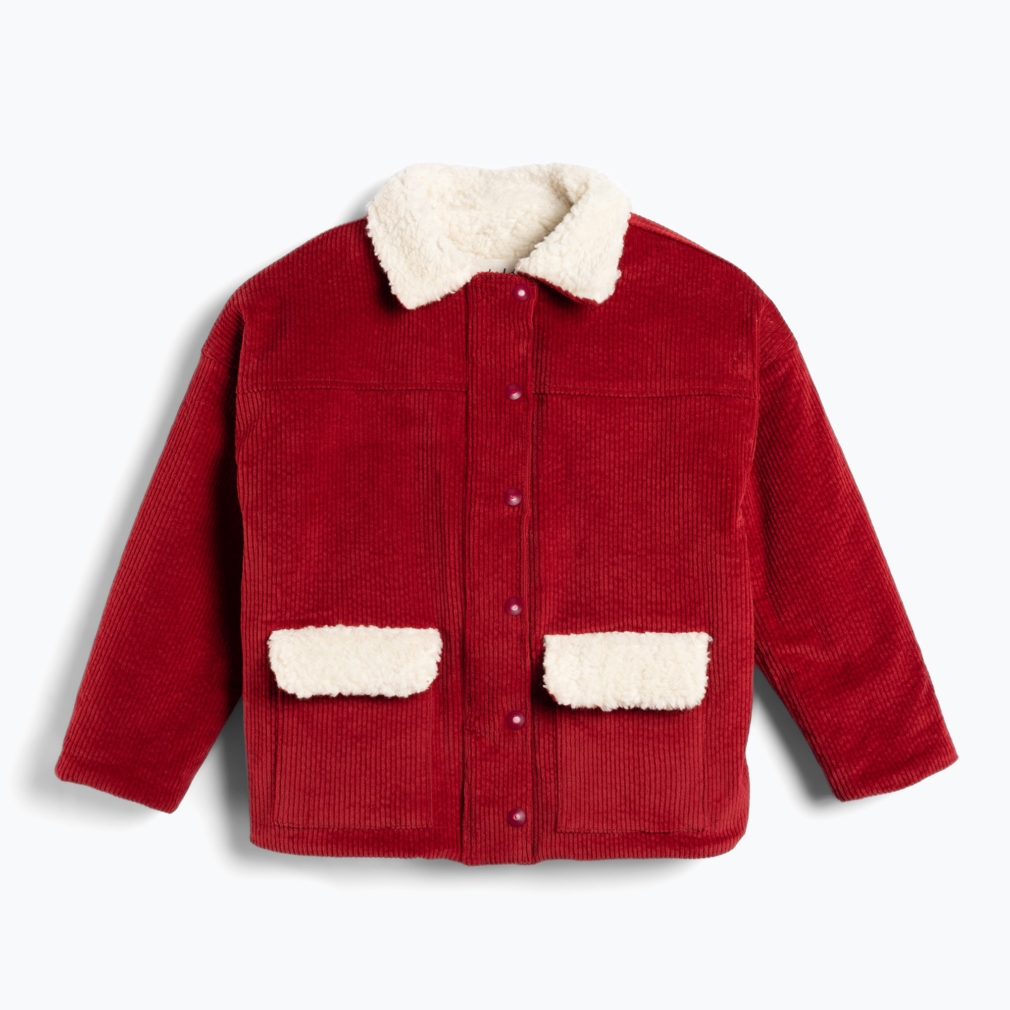 Kurtka dziecięca KID STORY Teddy warm red flowers 