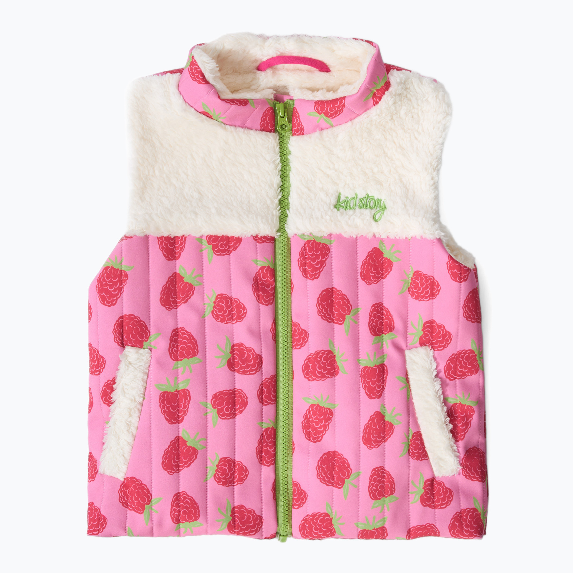 Bezrękawnik dziecięcy KID STORY Teddy raspberrie blush 