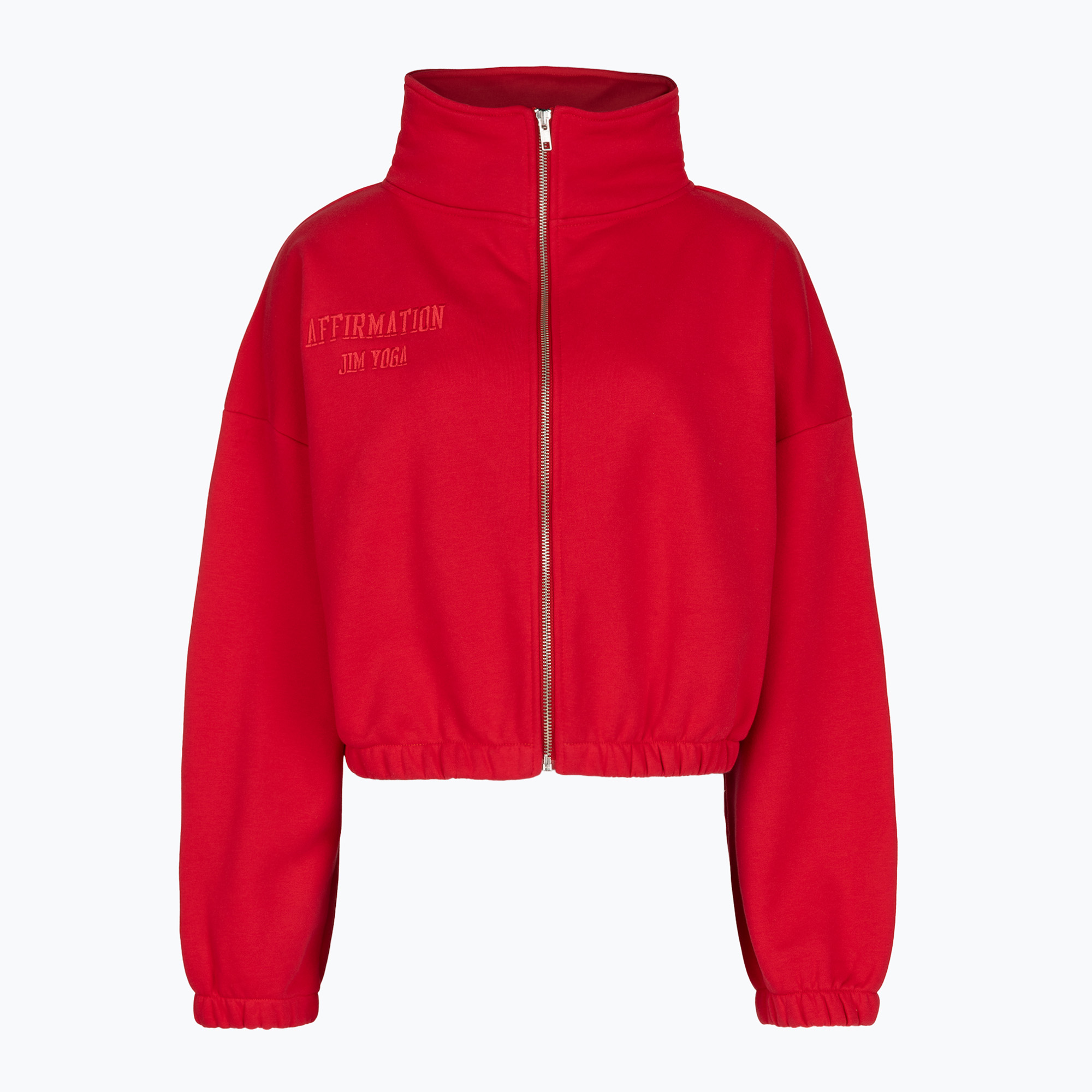 Dámska fleecová mikina JoyInMe Zip Flow Sweatshirt berry crash