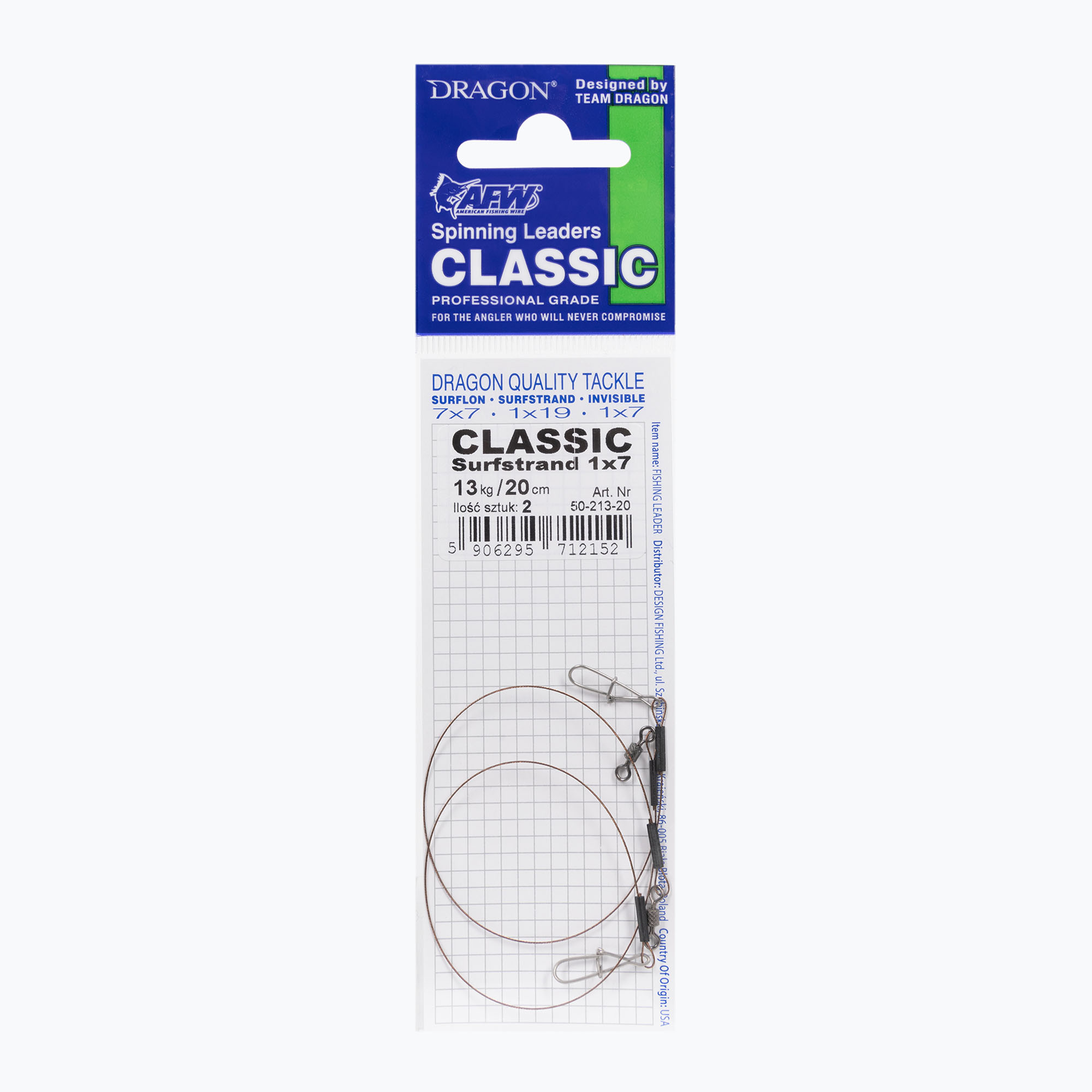 Horgászelőfonal 1x7 Classic 2 db. 13kg barna PDF-.50-213 (Wire 1x7 Classic PDF-.50-213-35)