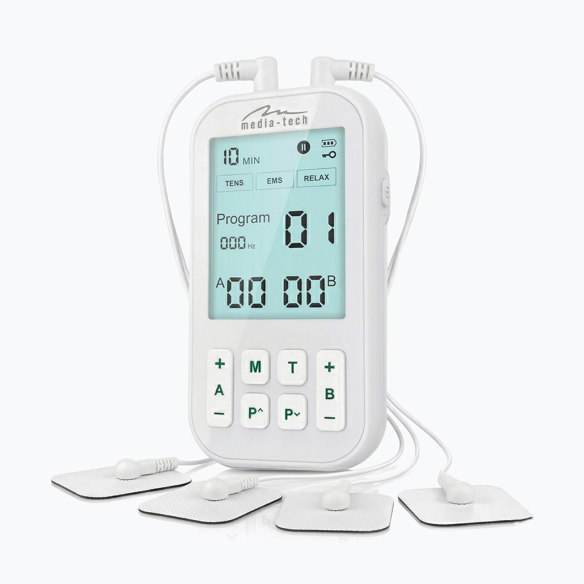 Masážer Media-Tech Tens/Ems Physiotherapy white