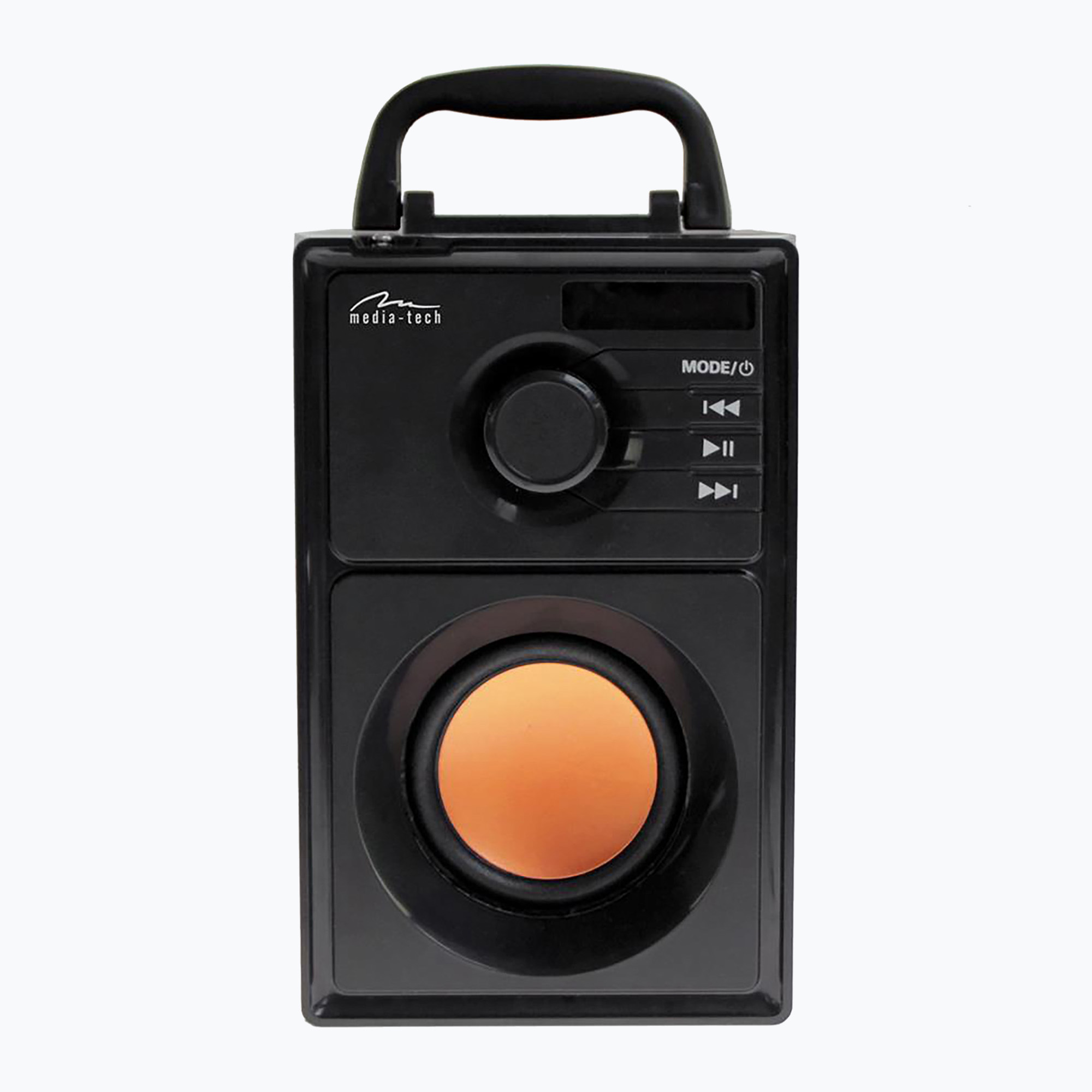 Media-Tech Boombox BT mobiler Lautsprecher schwarz/orange