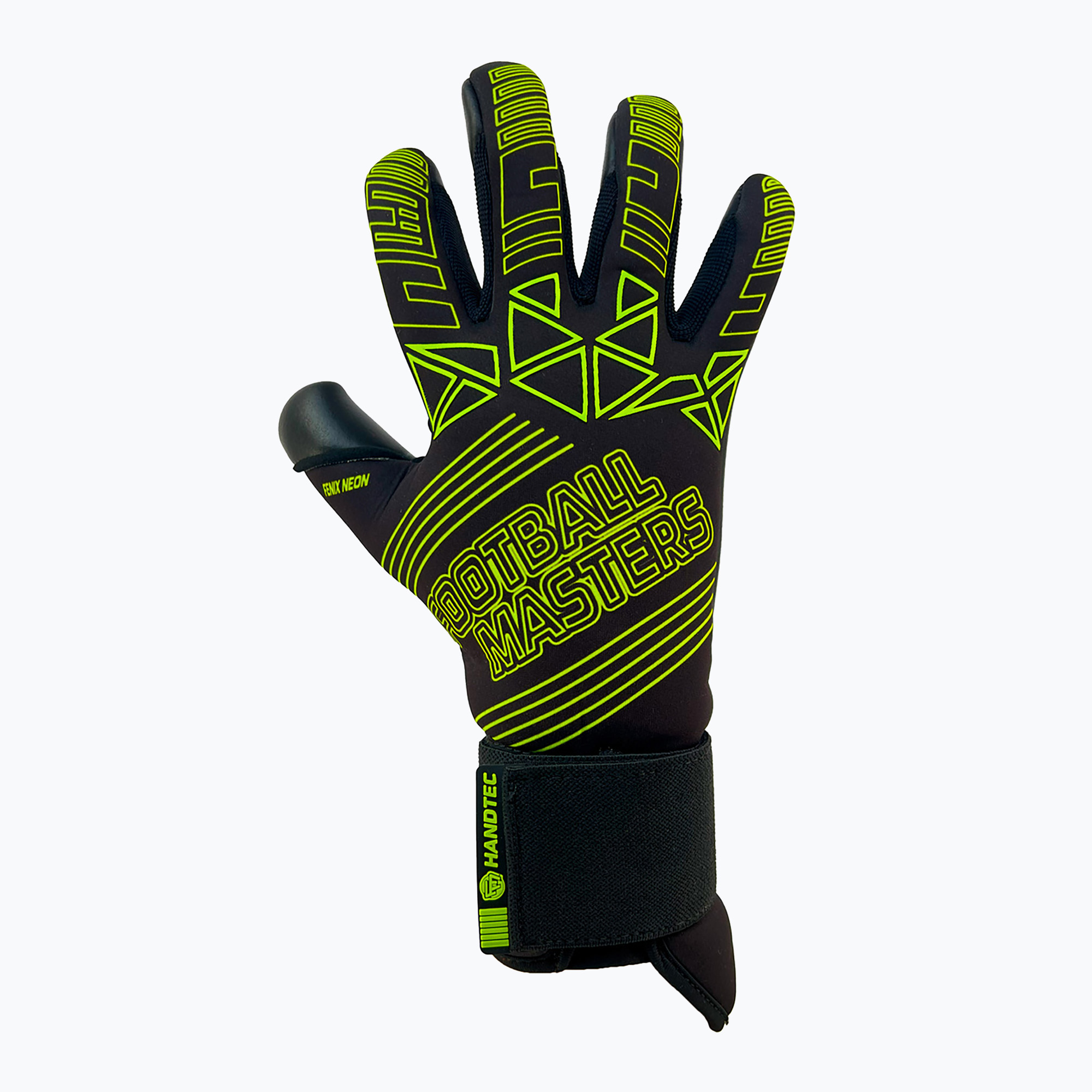 Rękawice bramkarskie Football Masters Fenix green fluo 