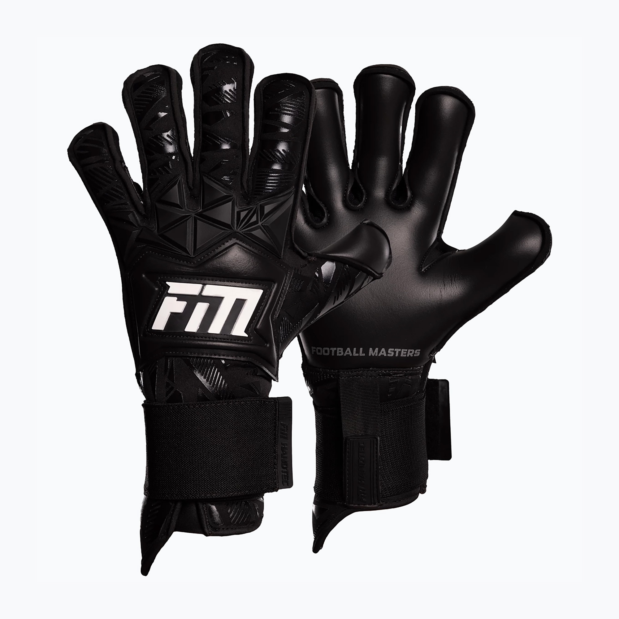 Rękawice bramkarskie Football Masters Invictus X Pro RF black 