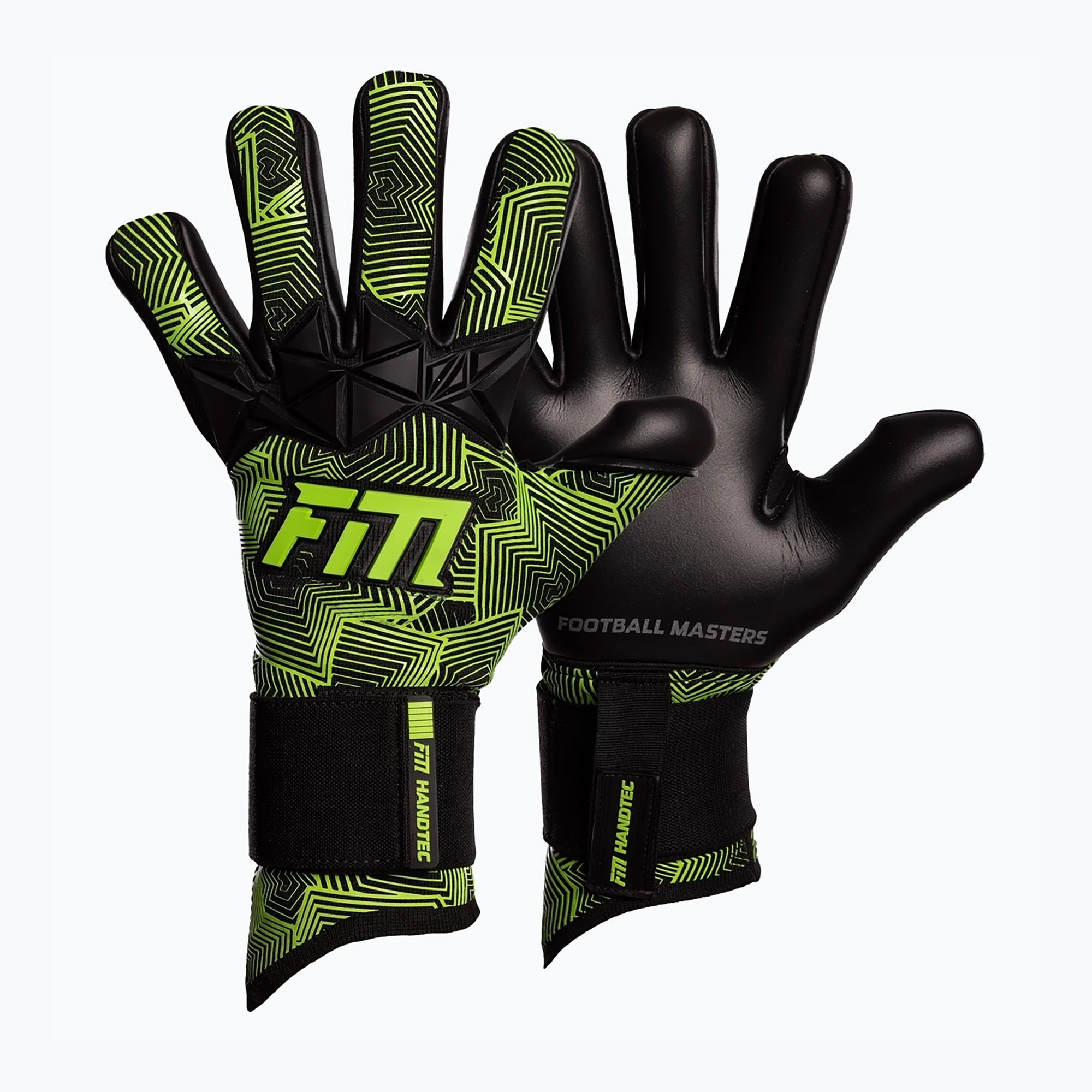 Rękawice bramkarskie Football Masters Varis X Pro NC black/green 