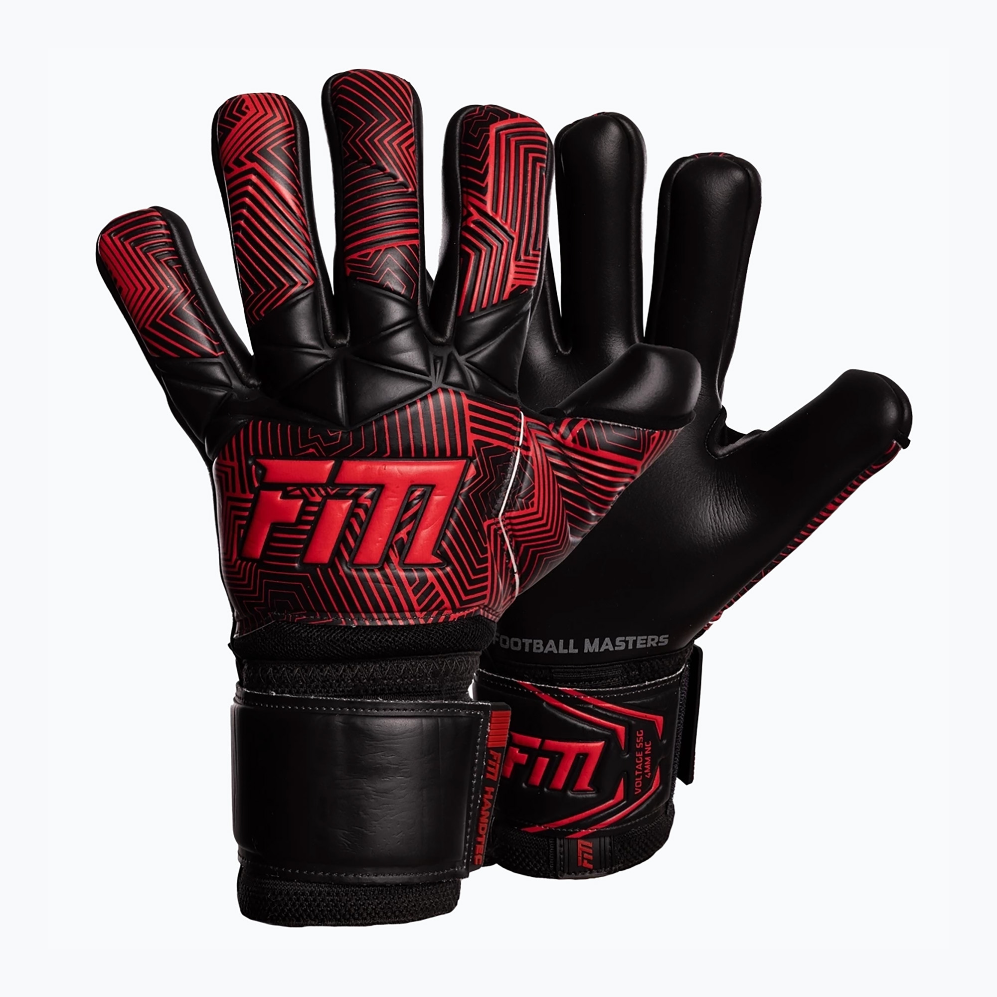 Rękawice bramkarskie Football Masters Varis X NC black/red 