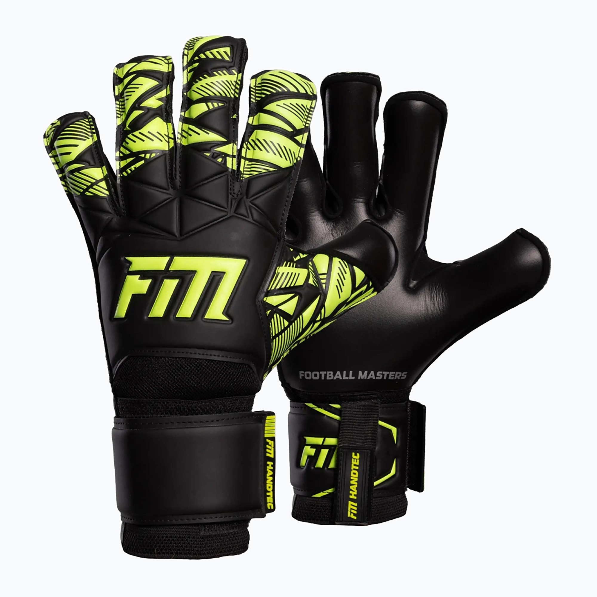 Rękawice bramkarskie Football Masters Invictus X Training black/green 