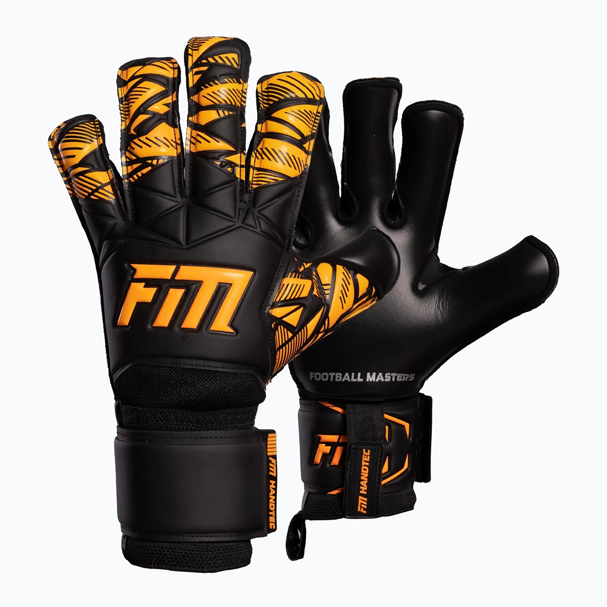 Rękawice bramkarskie Football Masters Invictus X Training black/orange 