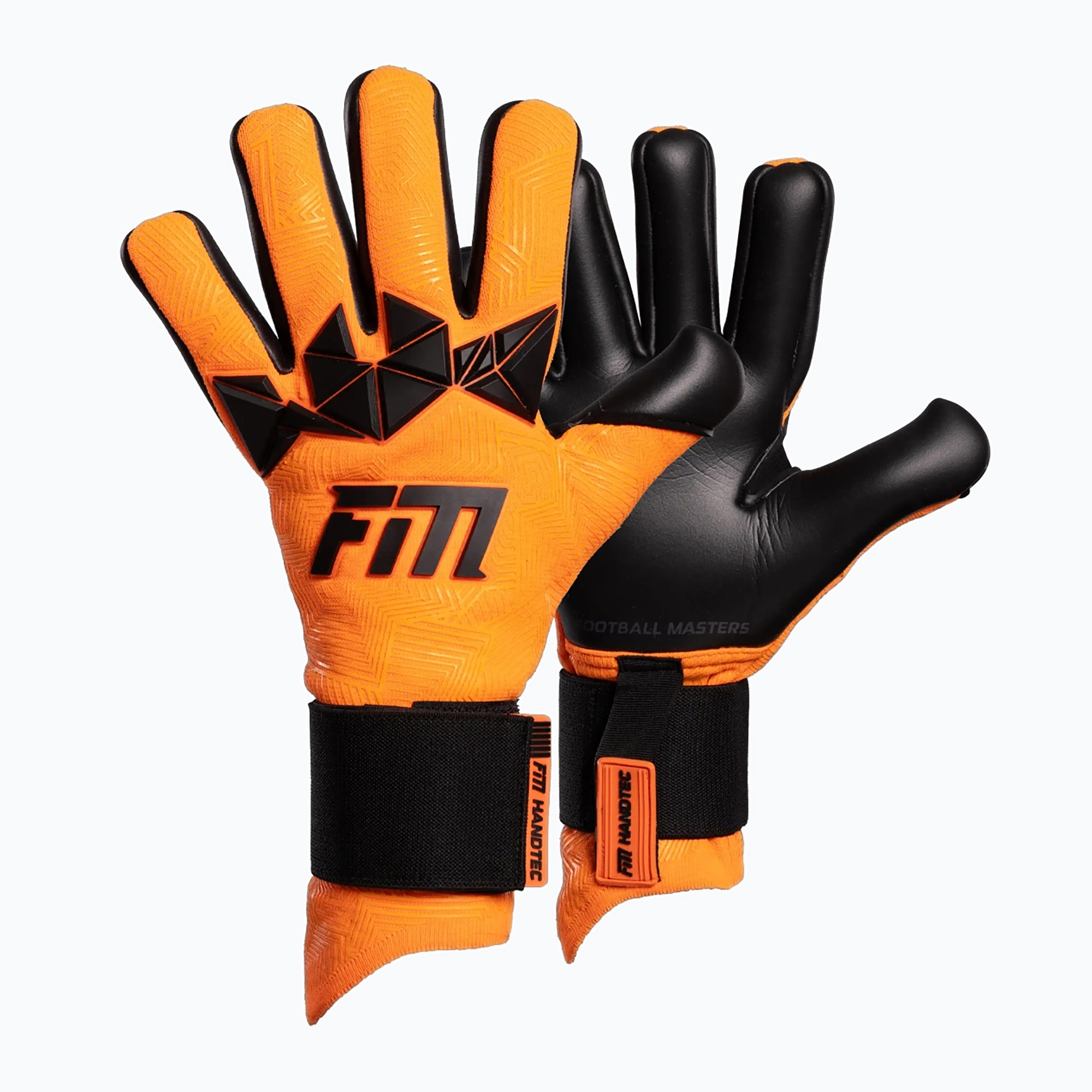 Rękawice bramkarskie Football Masters Varis X PRO orange fluo 