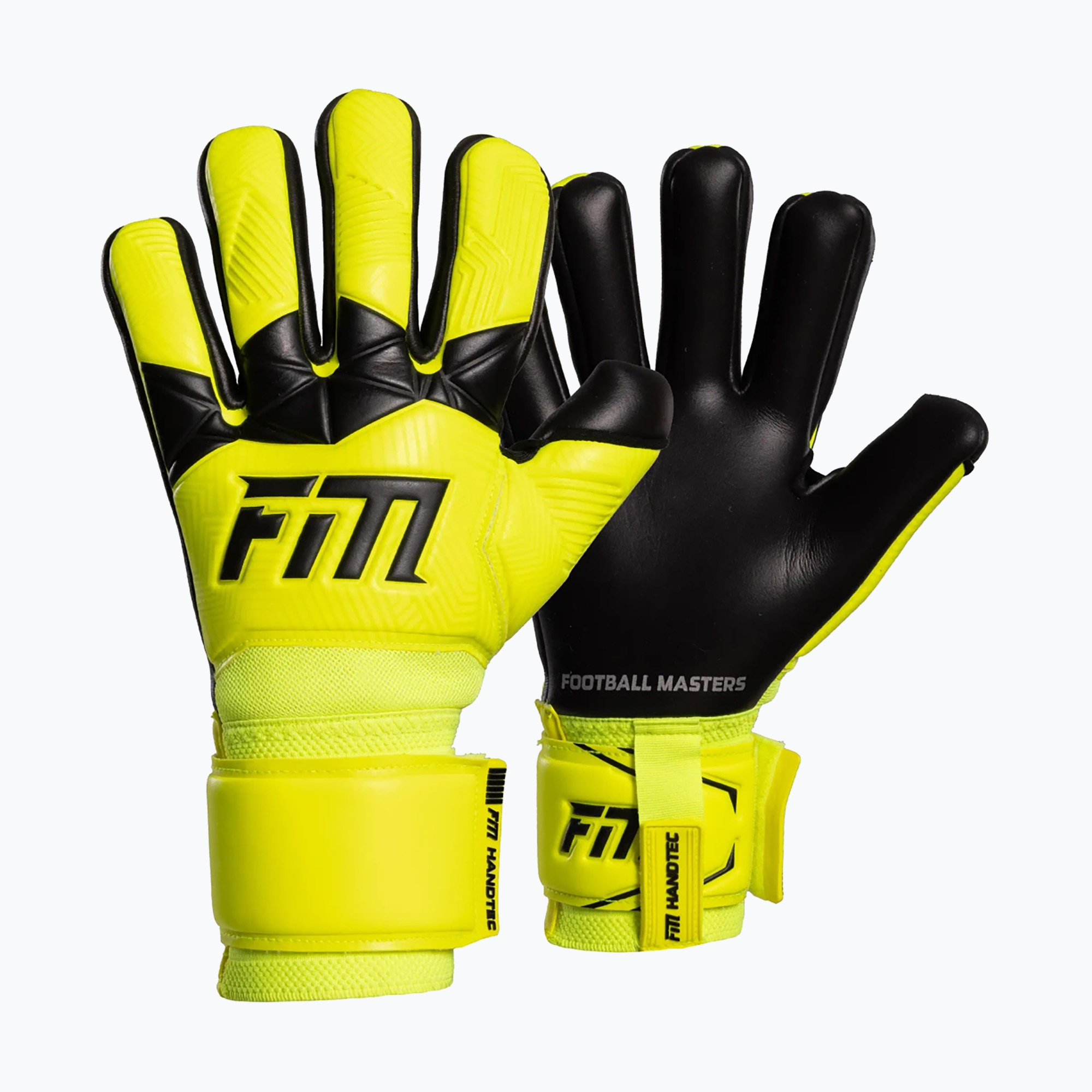 Rękawice bramkarskie Football Masters Varis X yellow fluo 