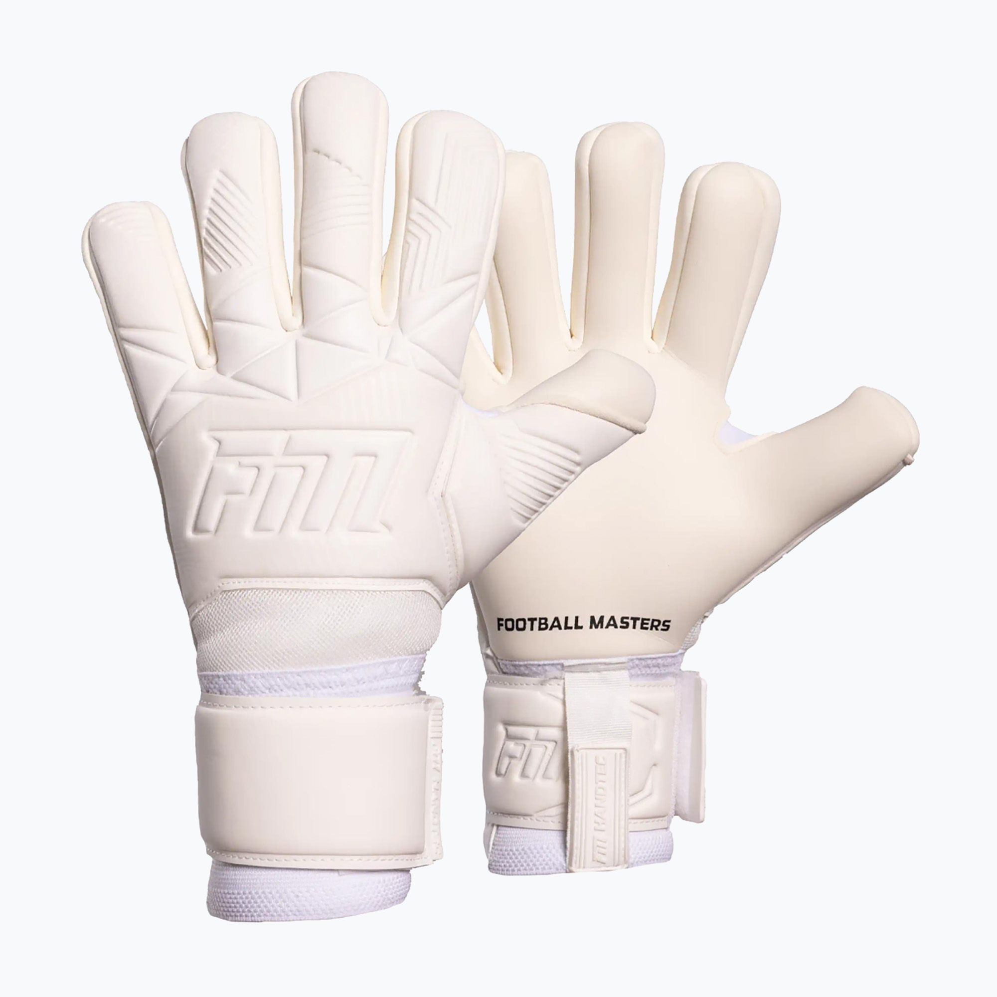 Rękawice bramkarskie Football Masters Varis X all white 