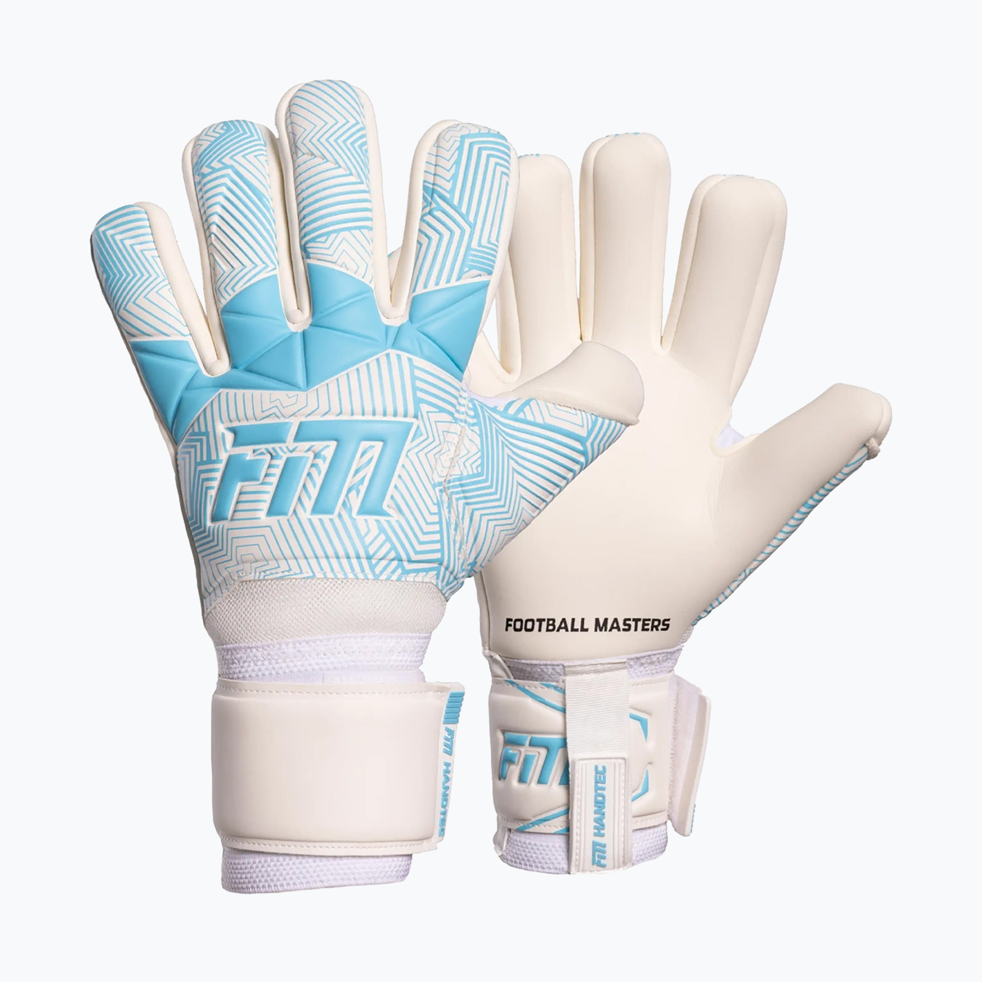 Rękawice bramkarskie Football Masters Varis X white/blue 