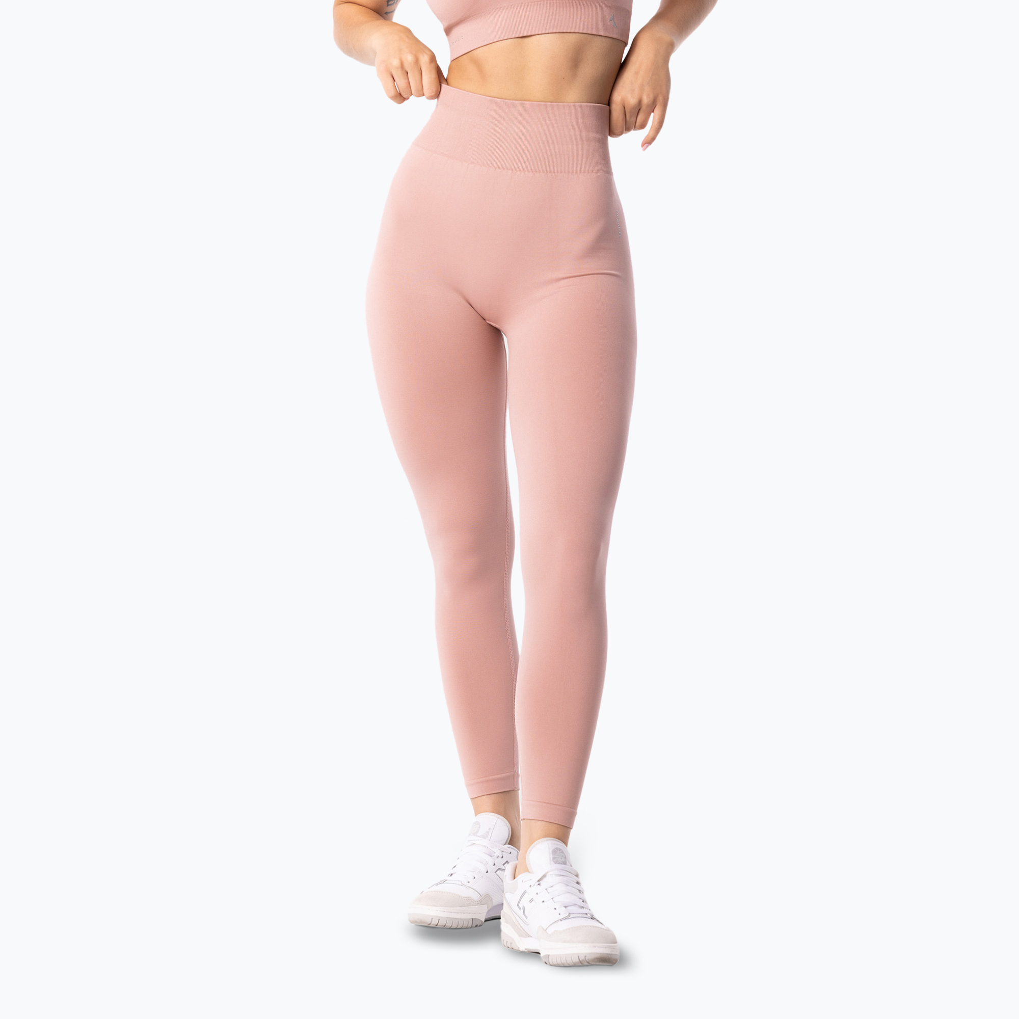 Legginsy treningowe damskie Carpatree Simply Seamless smooth pink 