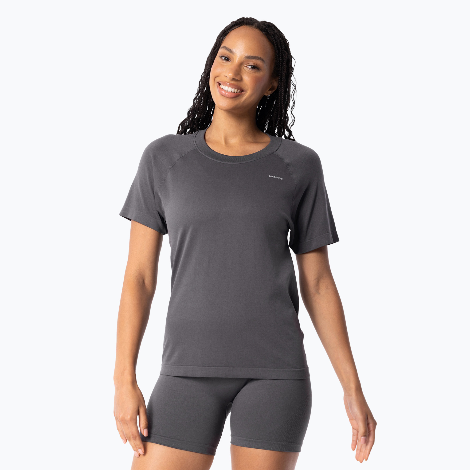 Women's training t-shirt Carpatree Simply Seamless urban grey (XS)