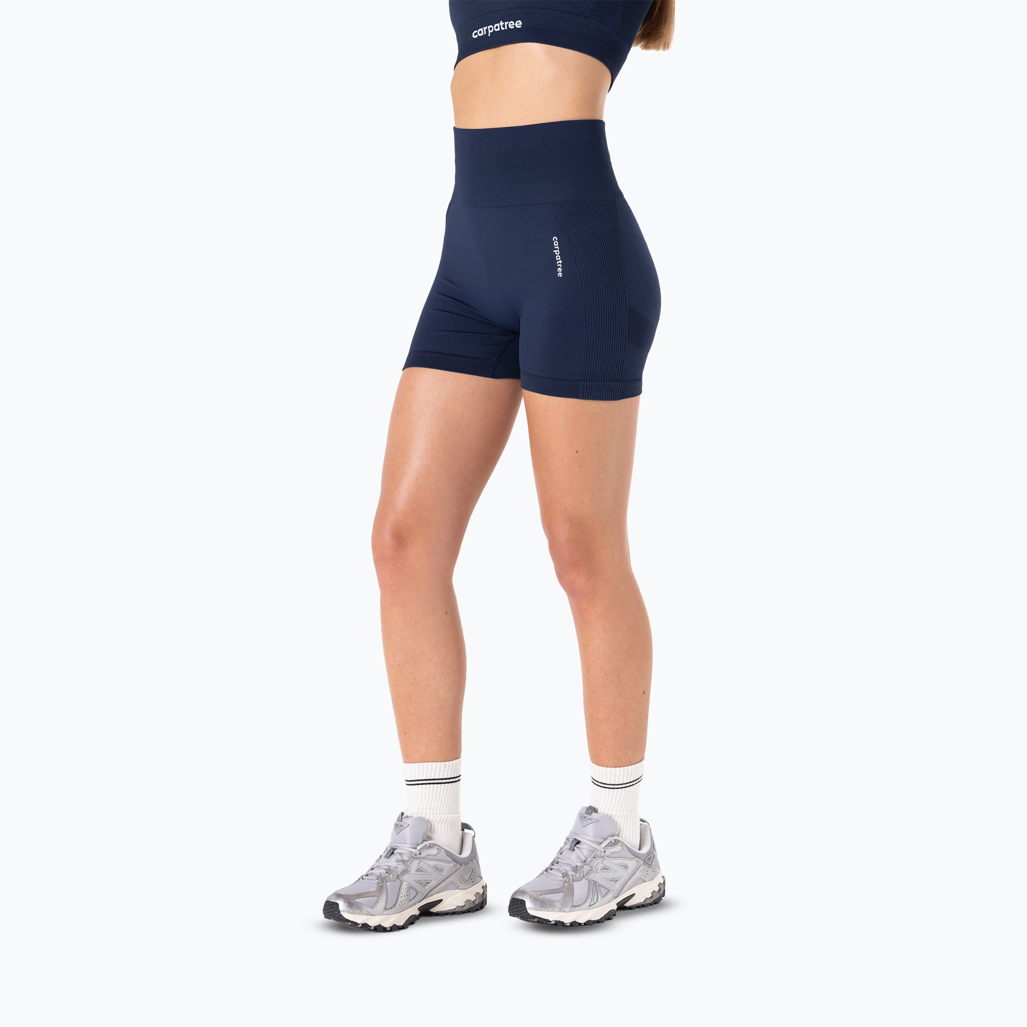 Spodenki treningowe damskie Carpatree Allure Seamless mignight blue 