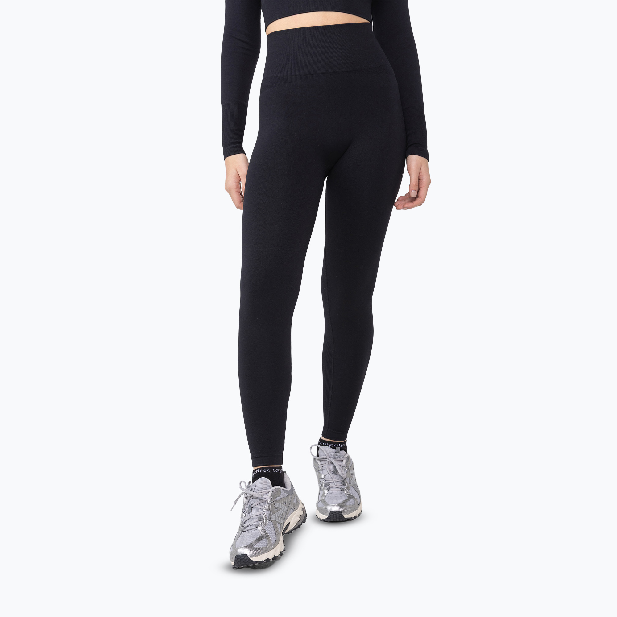 Legginsy treningowe damskie Carpatree Dopamine Buzz Seamless obsidian black 