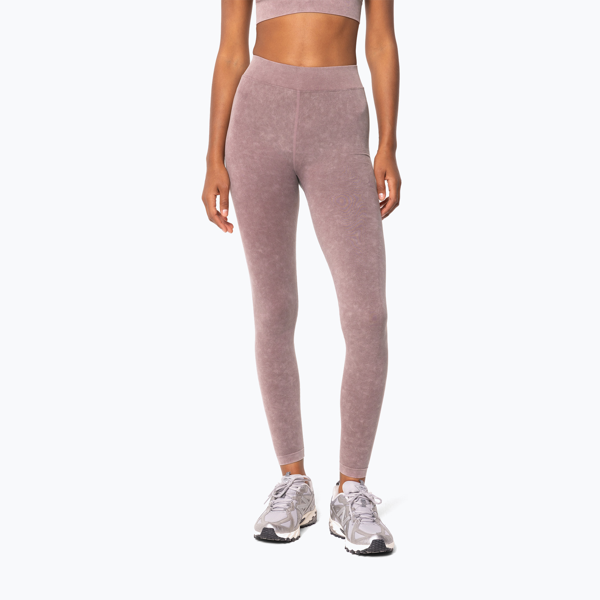 Legginsy treningowe damskie Carpatree Marble Story Seamless rose/quartz pink 