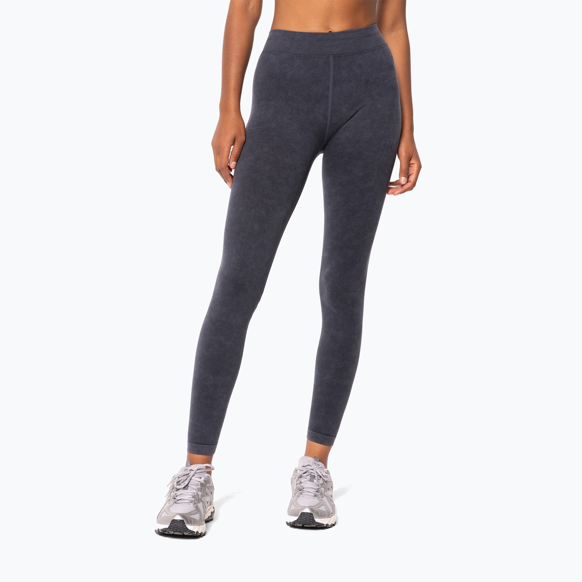 Legginsy treningowe damskie Carpatree Marble Story Seamless midnight mist black 