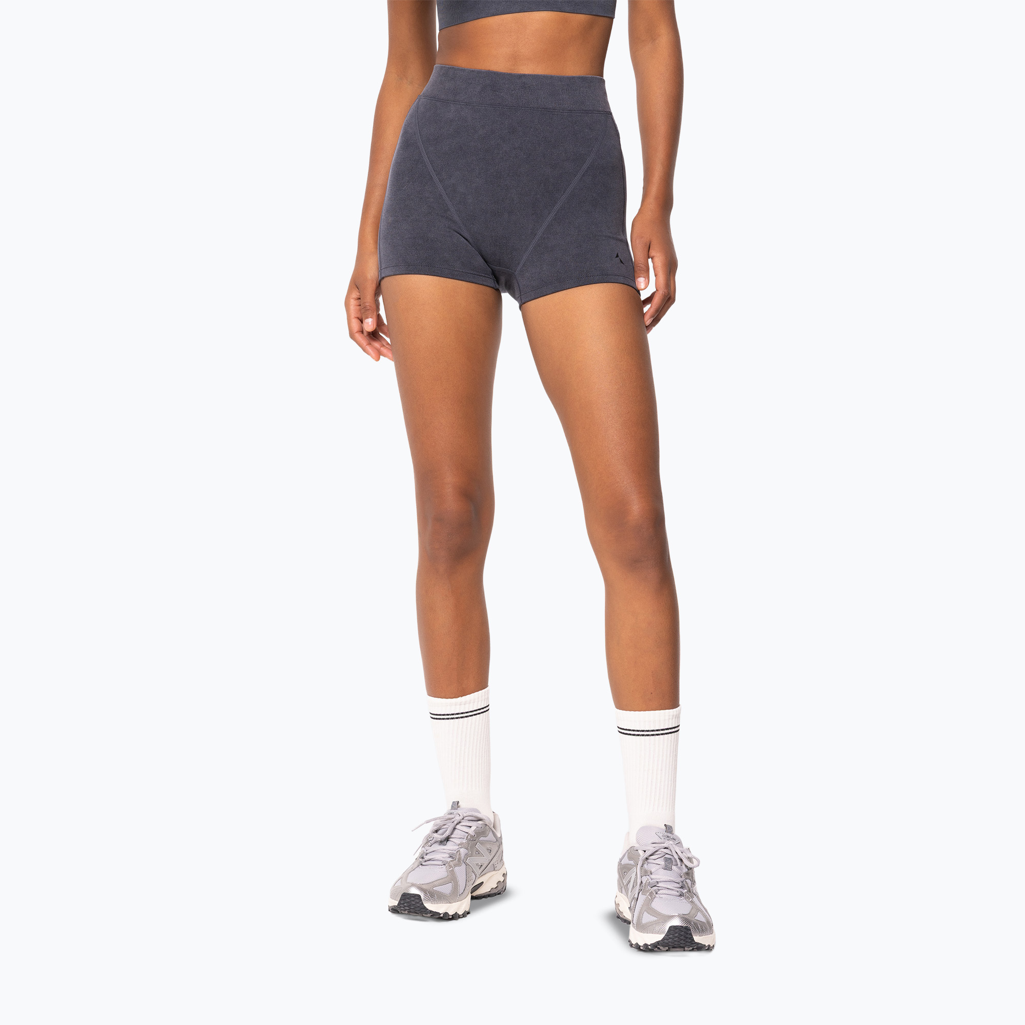Spodenki treningowe damskie Carpatree Marble Story Seamless midnight mist black 