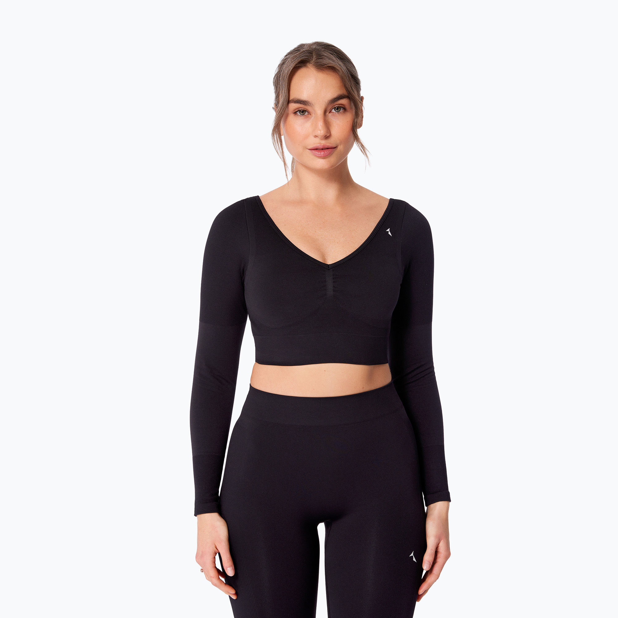 Longsleeve treningowy damski Carpatree Eris Seamless orchid black 