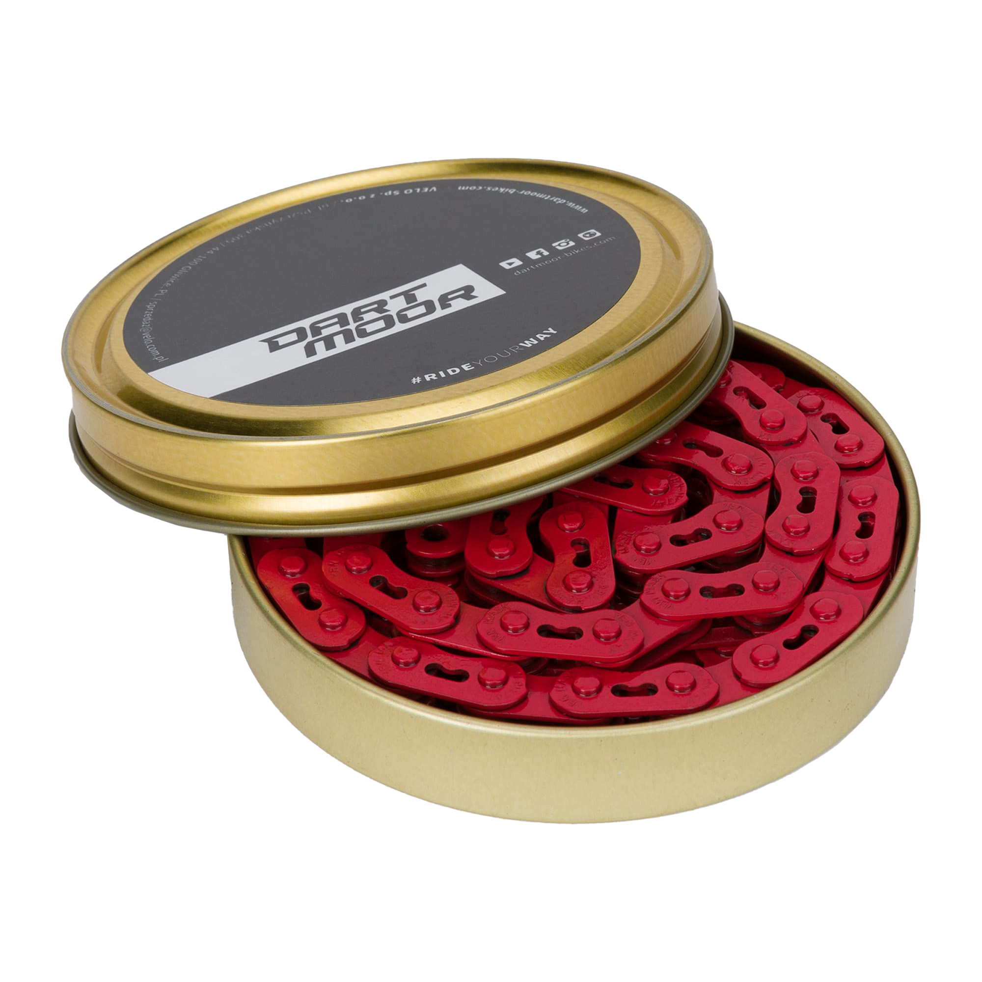 Dartmoor Core Singlespeed red bicycle chain DART-779 (3/32")
