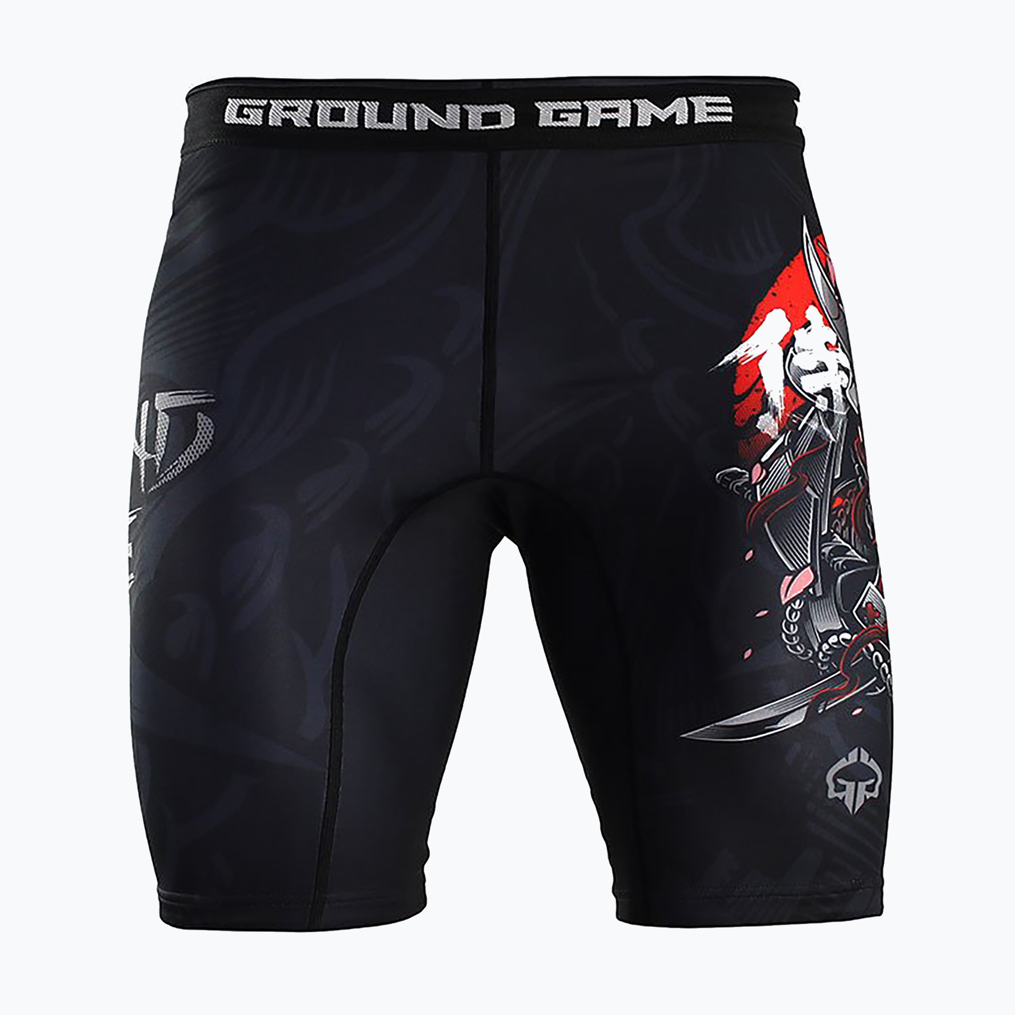 Spodenki treningowe męskie Ground Game Vale Tudo Samurai 2.0 czarny/multikolor 