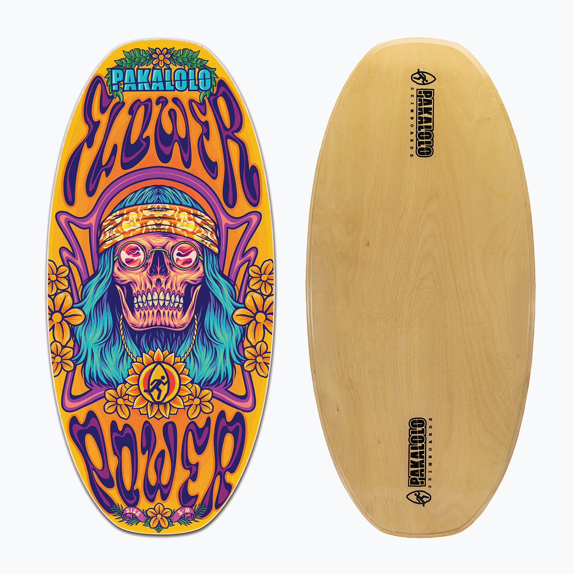 Placă de skimboard PAKALOLO Flower Power S/M multicolor