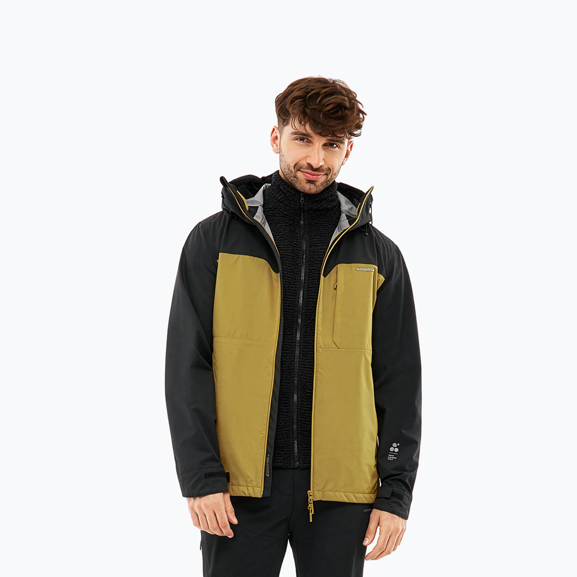 Kurtka 3w1 Viking Ravelo black/brown 