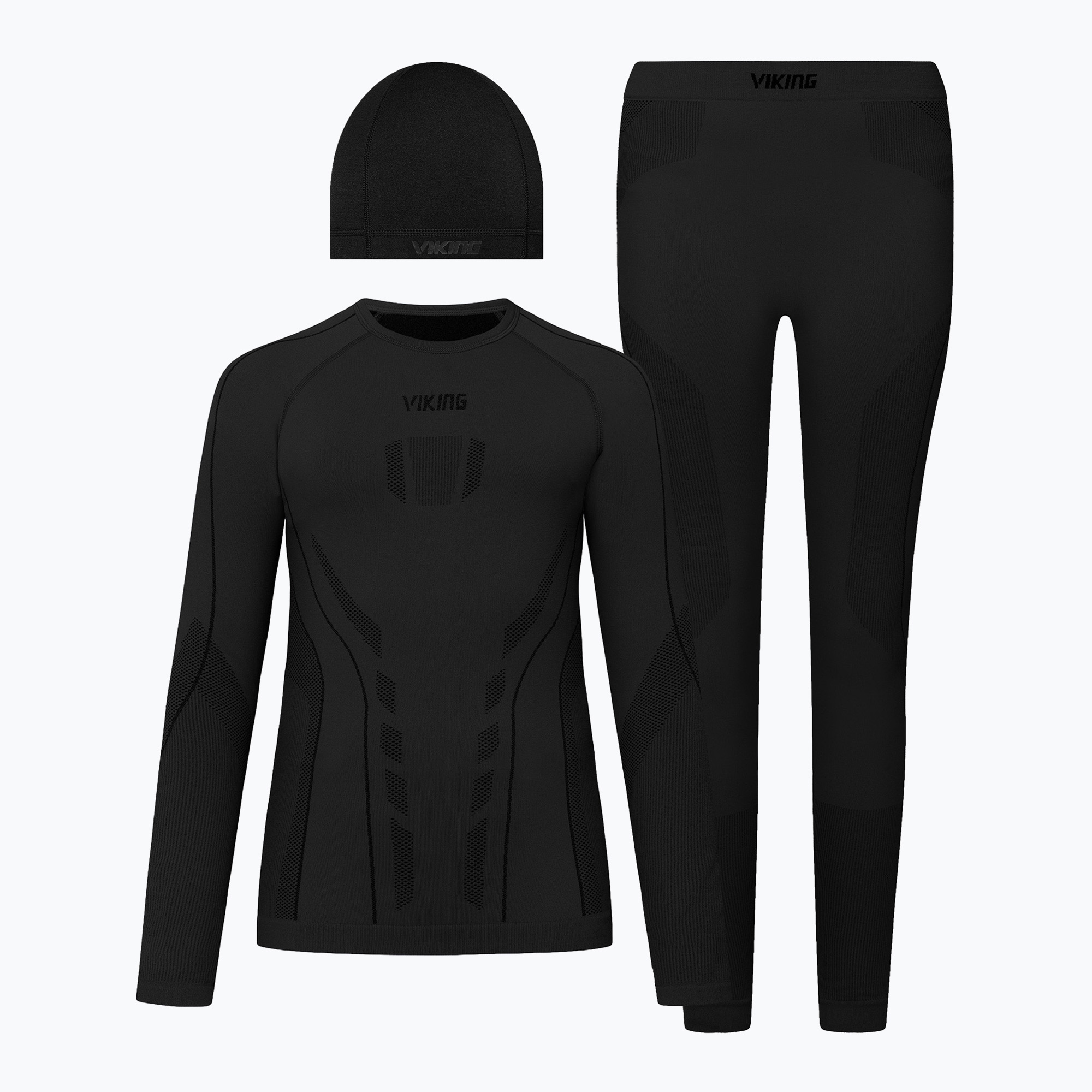 Sada termoprádla pro děti Viking Football Riko 2.0 Base Layer black