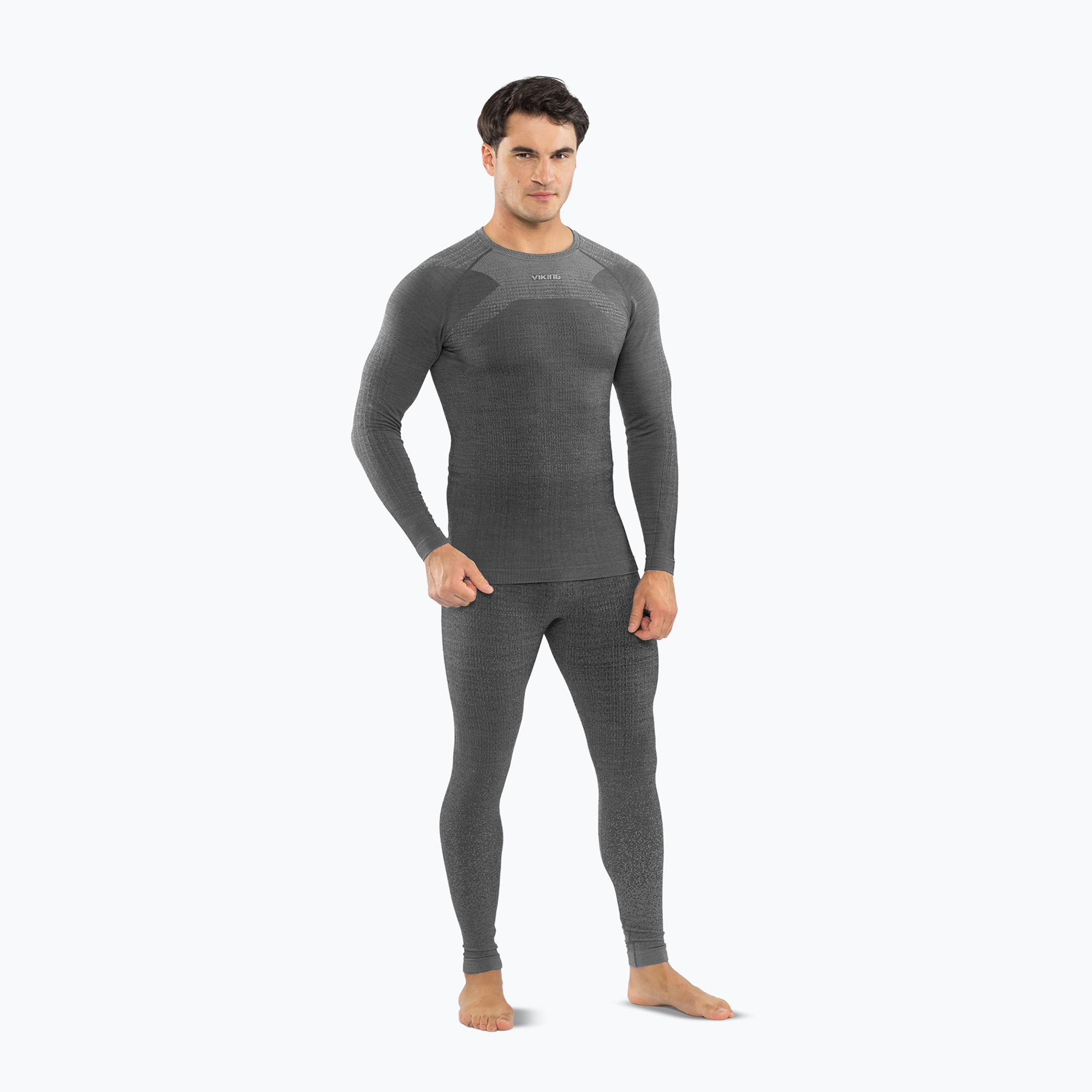Set de lenjerie termoactivă pentru bărbați Viking Altis Base Layer black