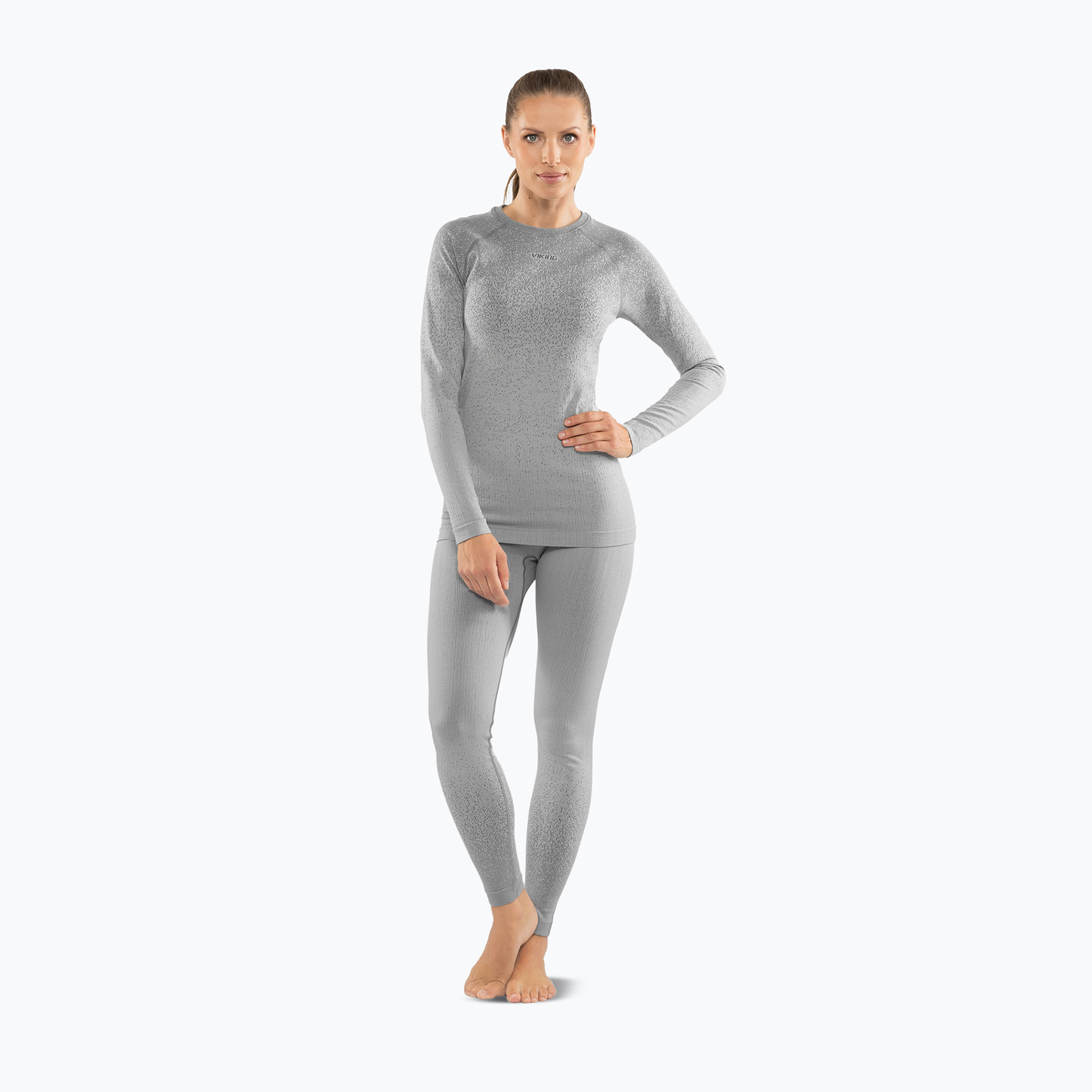 Set de lenjerie termoactivă pentru femei Viking Altis Base Layer grey