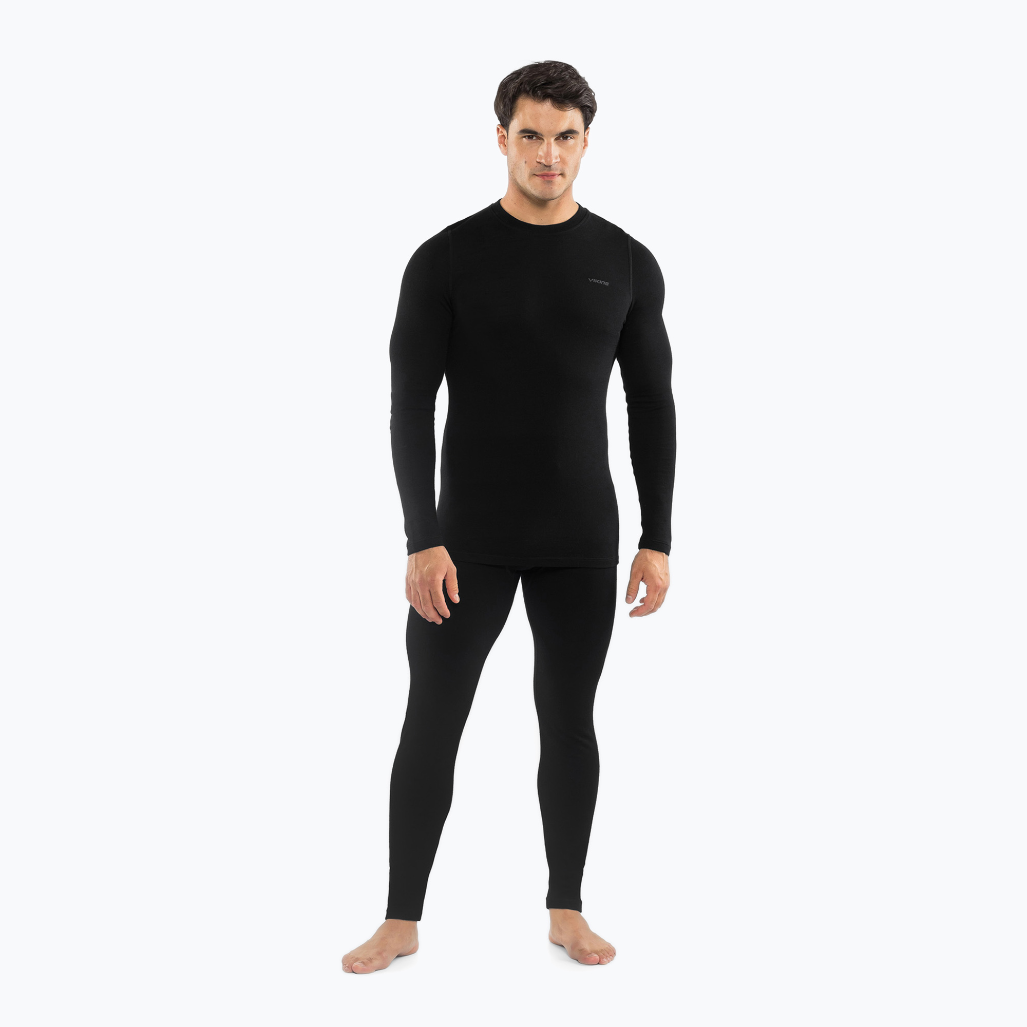 Мъжки комплект термобельо Viking Meriboo Base Layer black